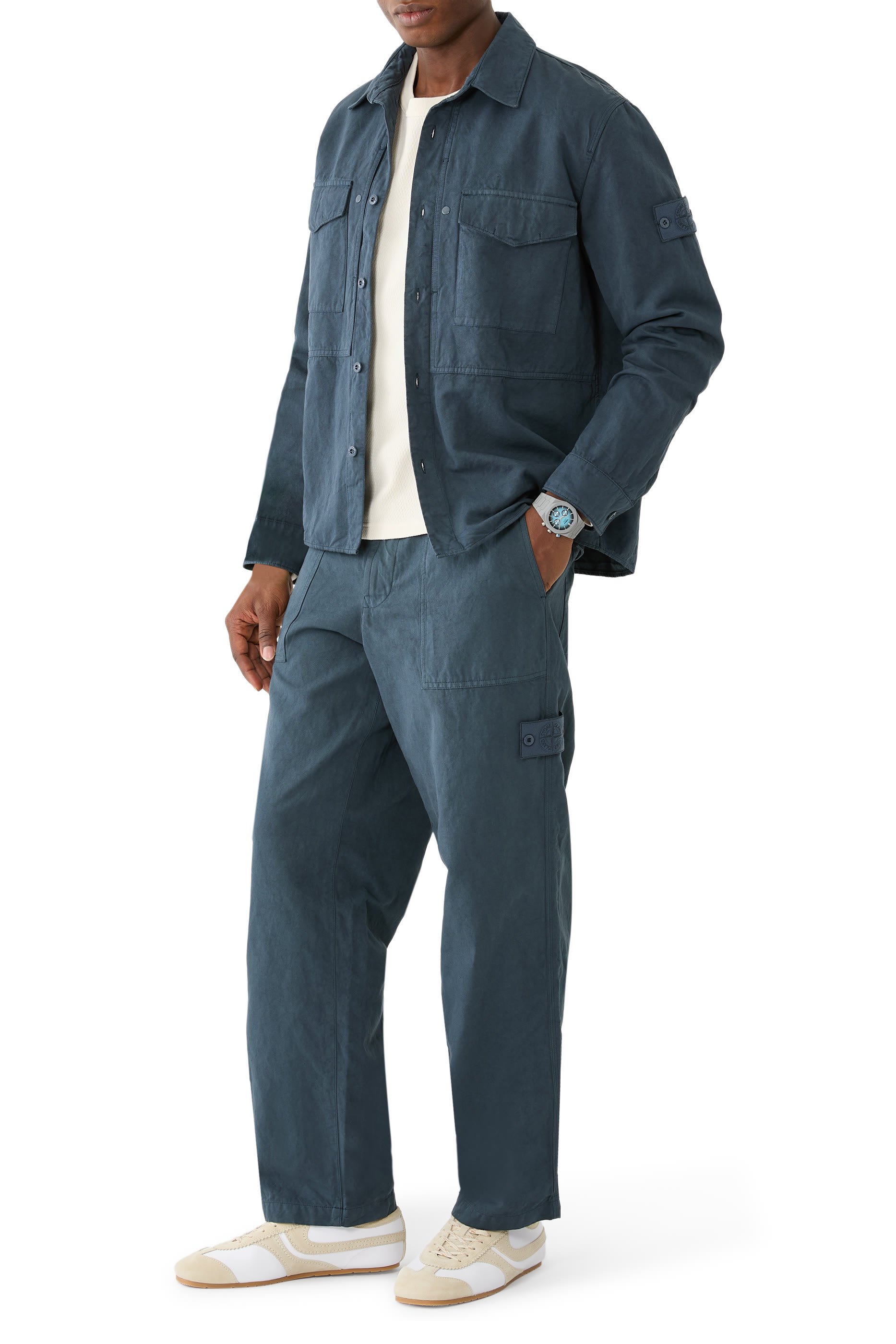 Logo Button Fastening Overshirt