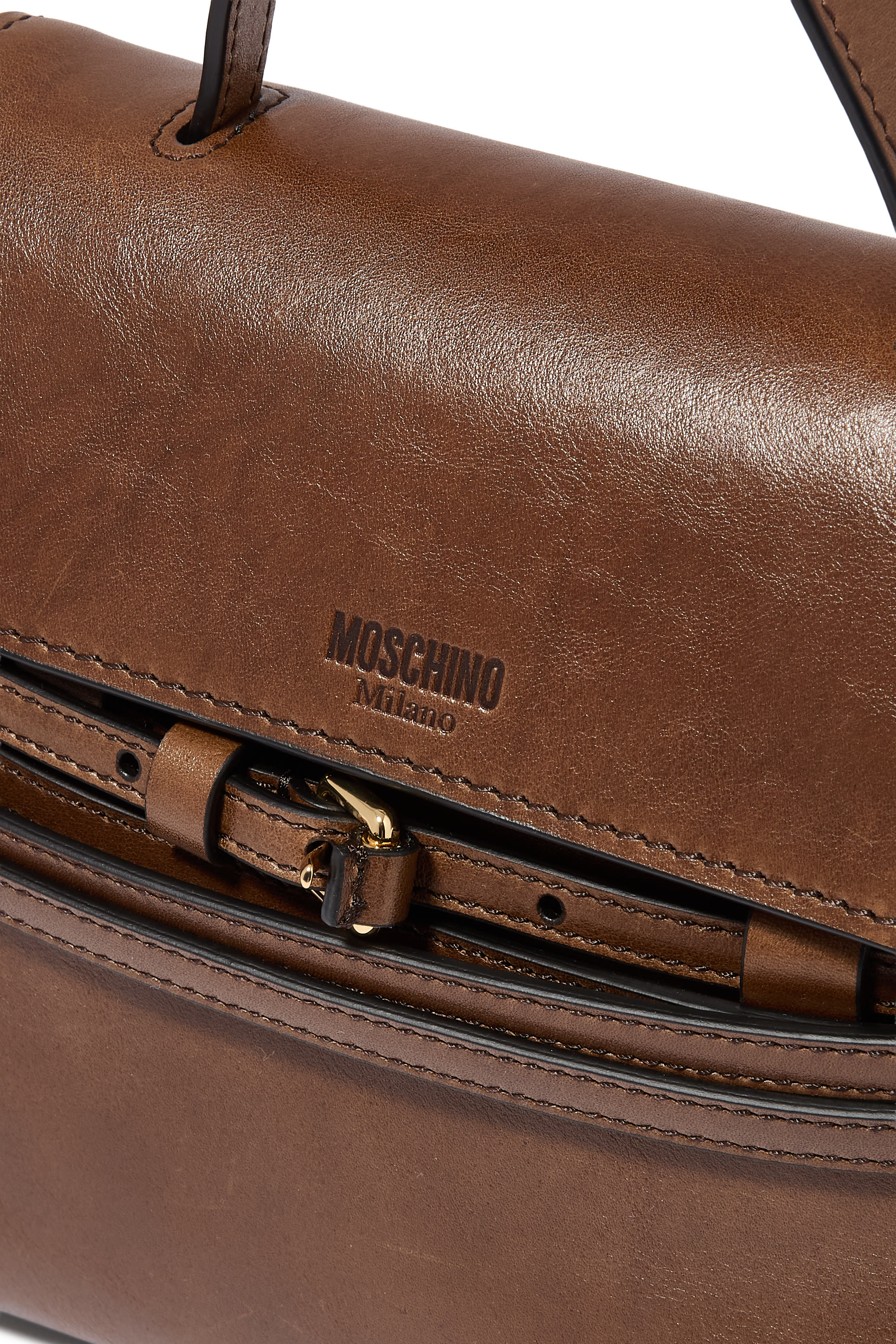 Tie Me Buckle-Strap Small Tote Bag