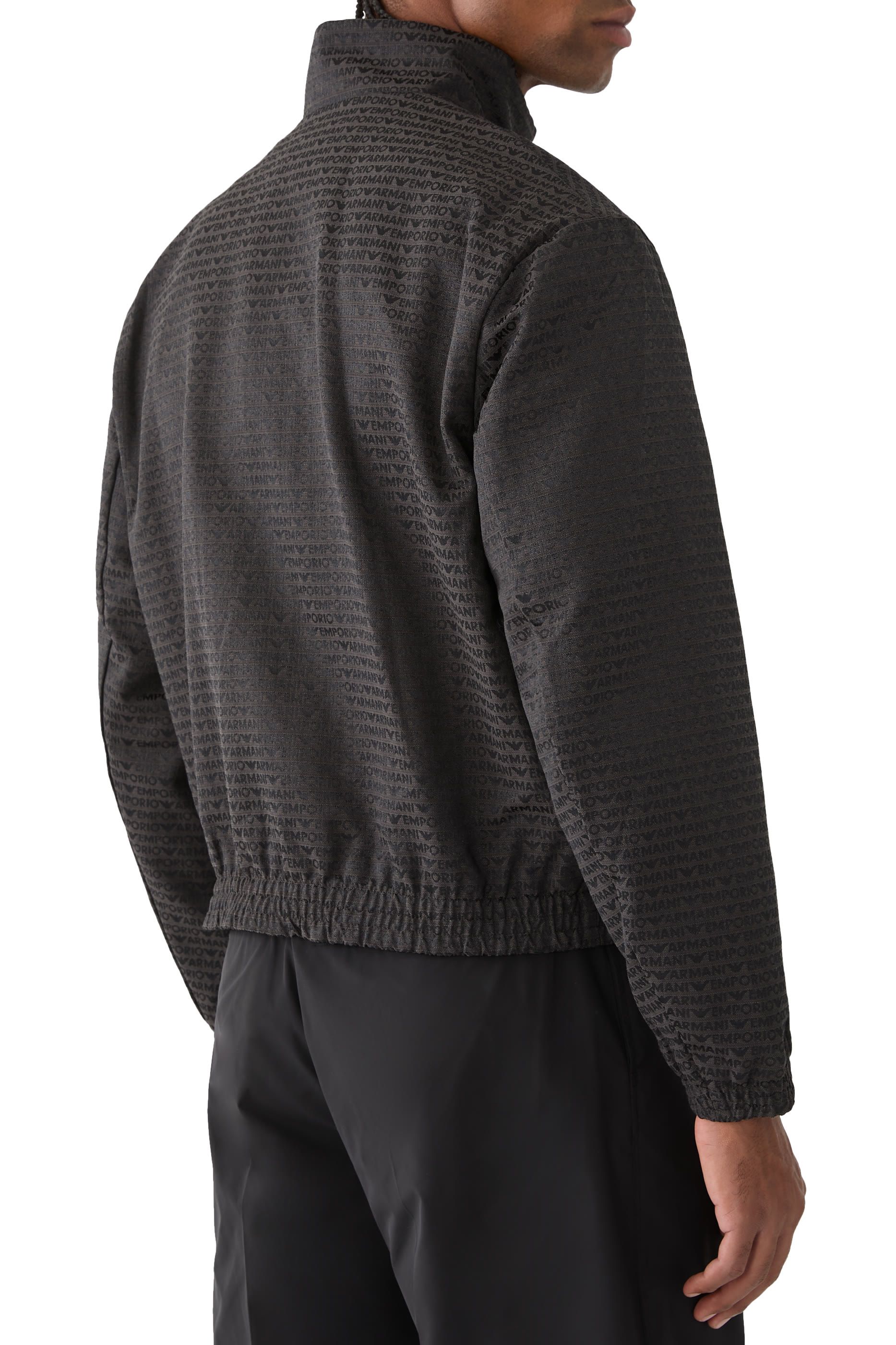 All-Over Jacquard Logo Blouson