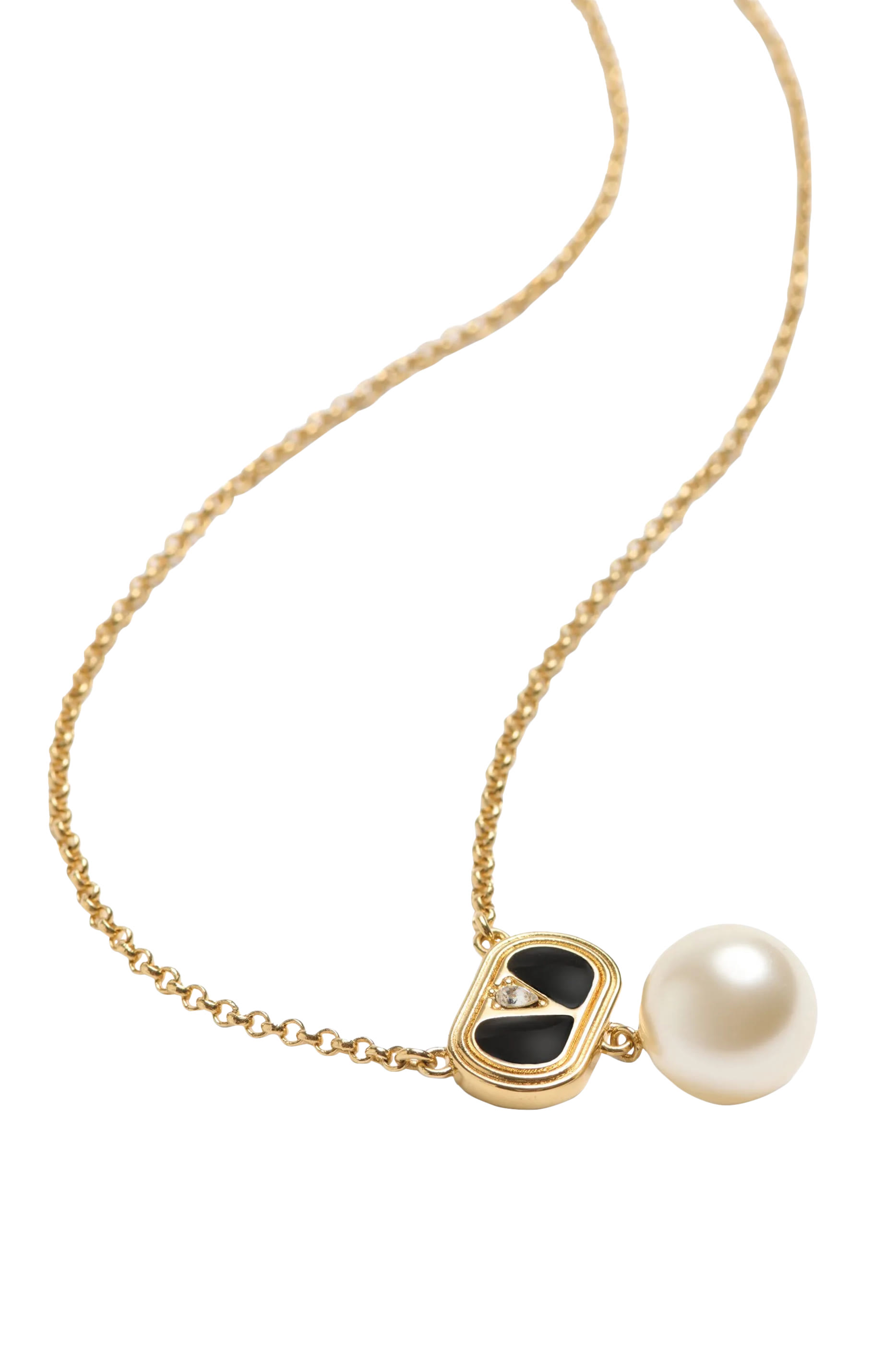  Ovalette Metal Necklace