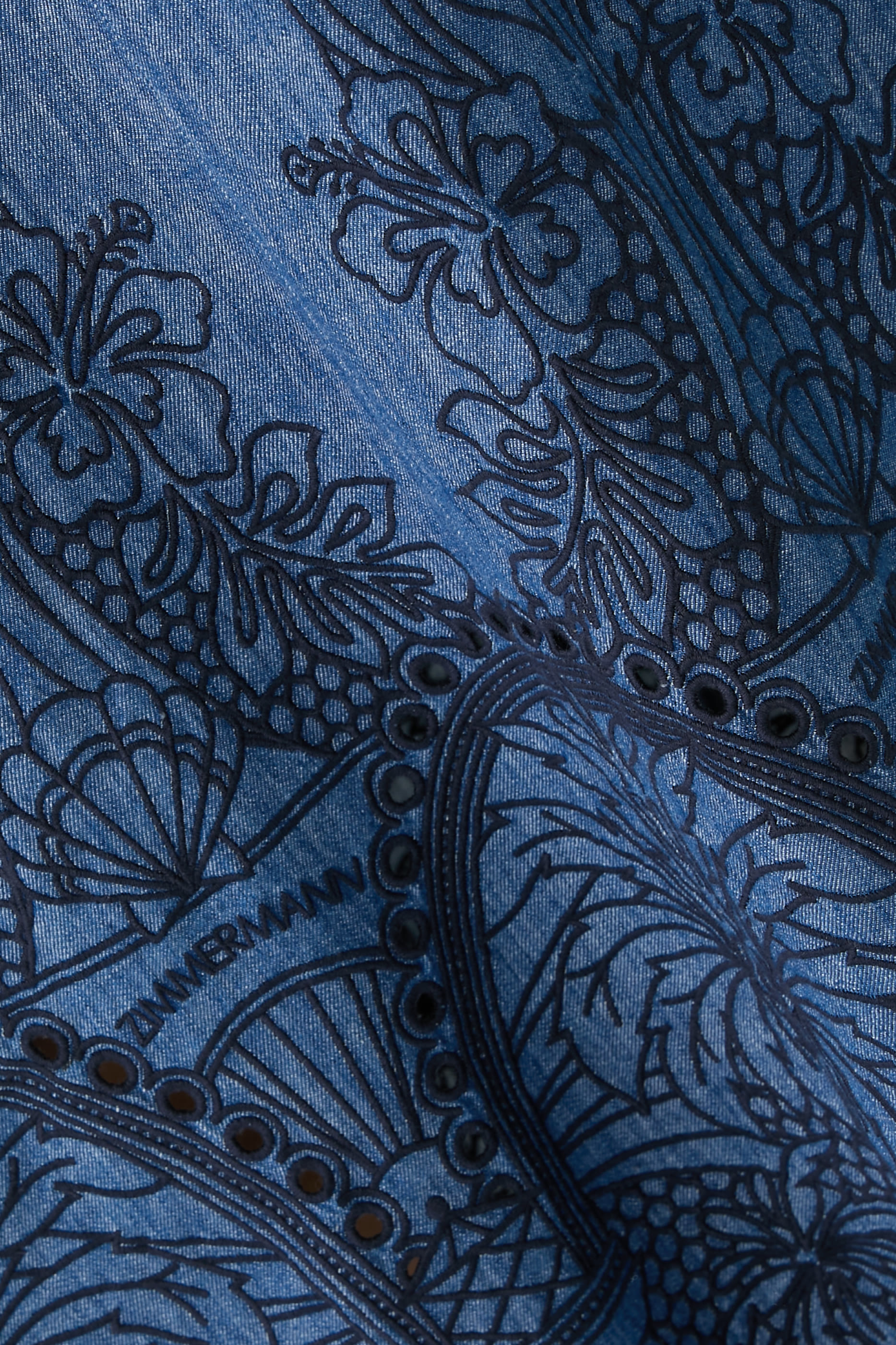 Coco Embroidered Denim Dress