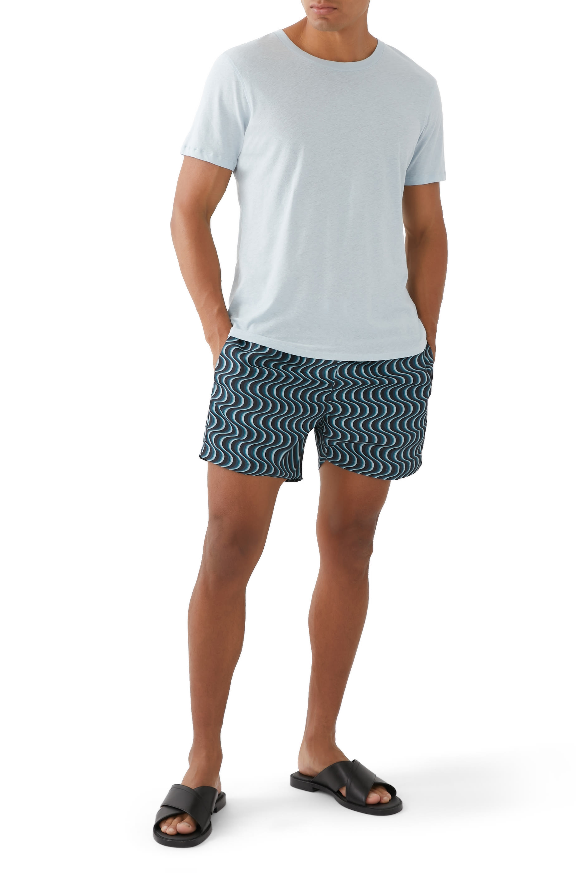 Sport Copa Camada Print Swimshorts