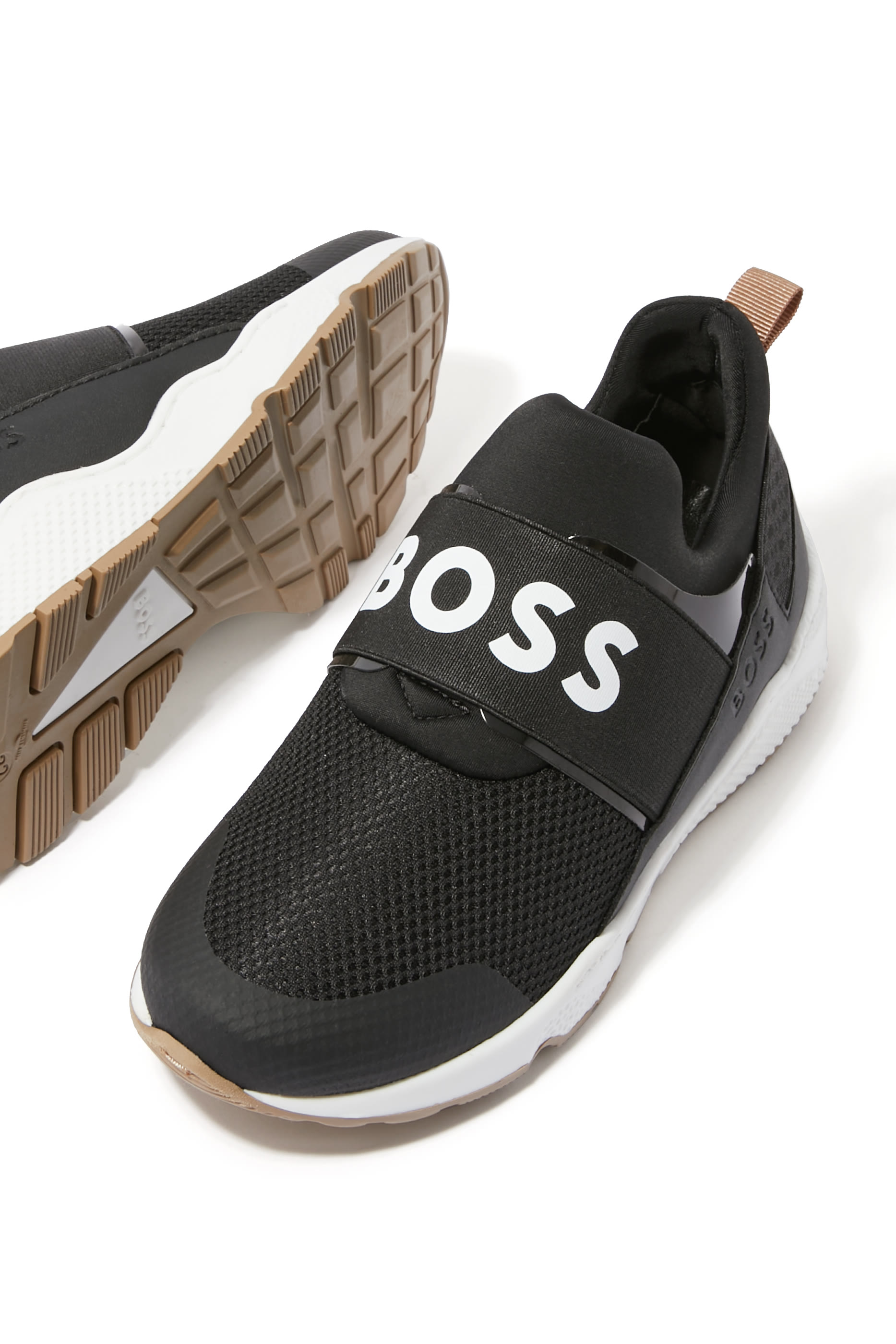 Kids Slip-On Logo Sneakers