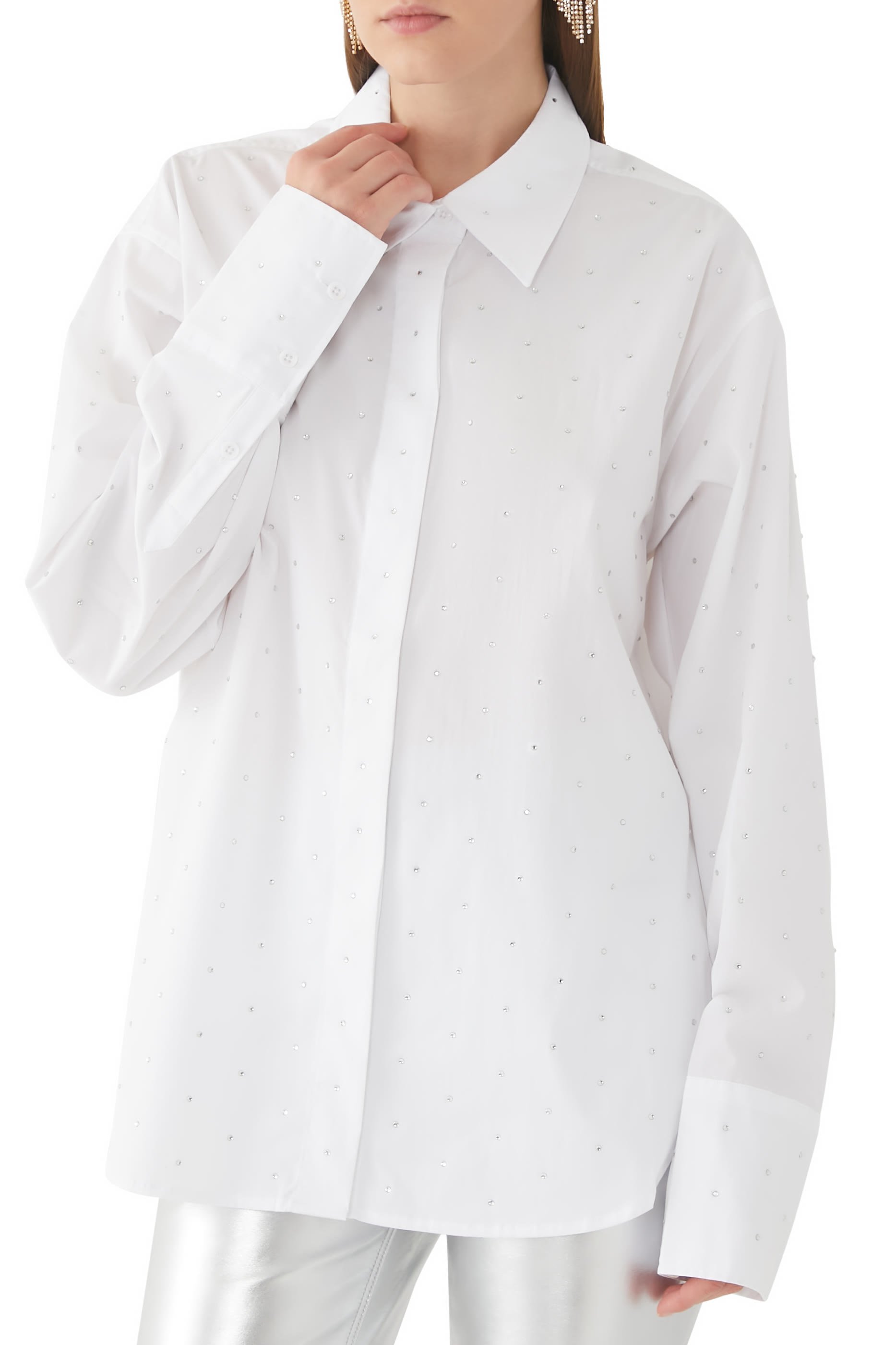Crystal Embellished Good Shirt