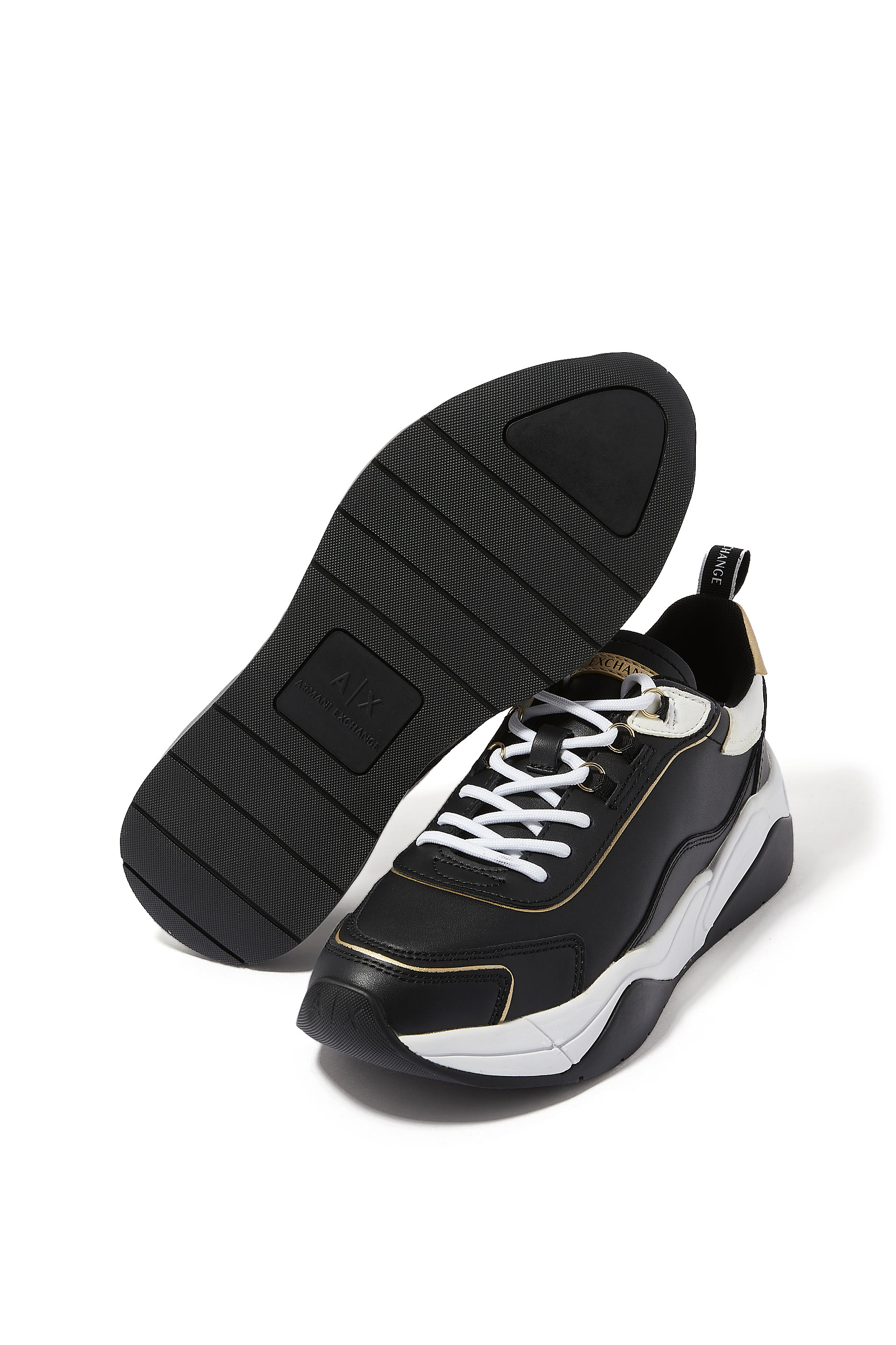 Logo Charm Leather Sneakers