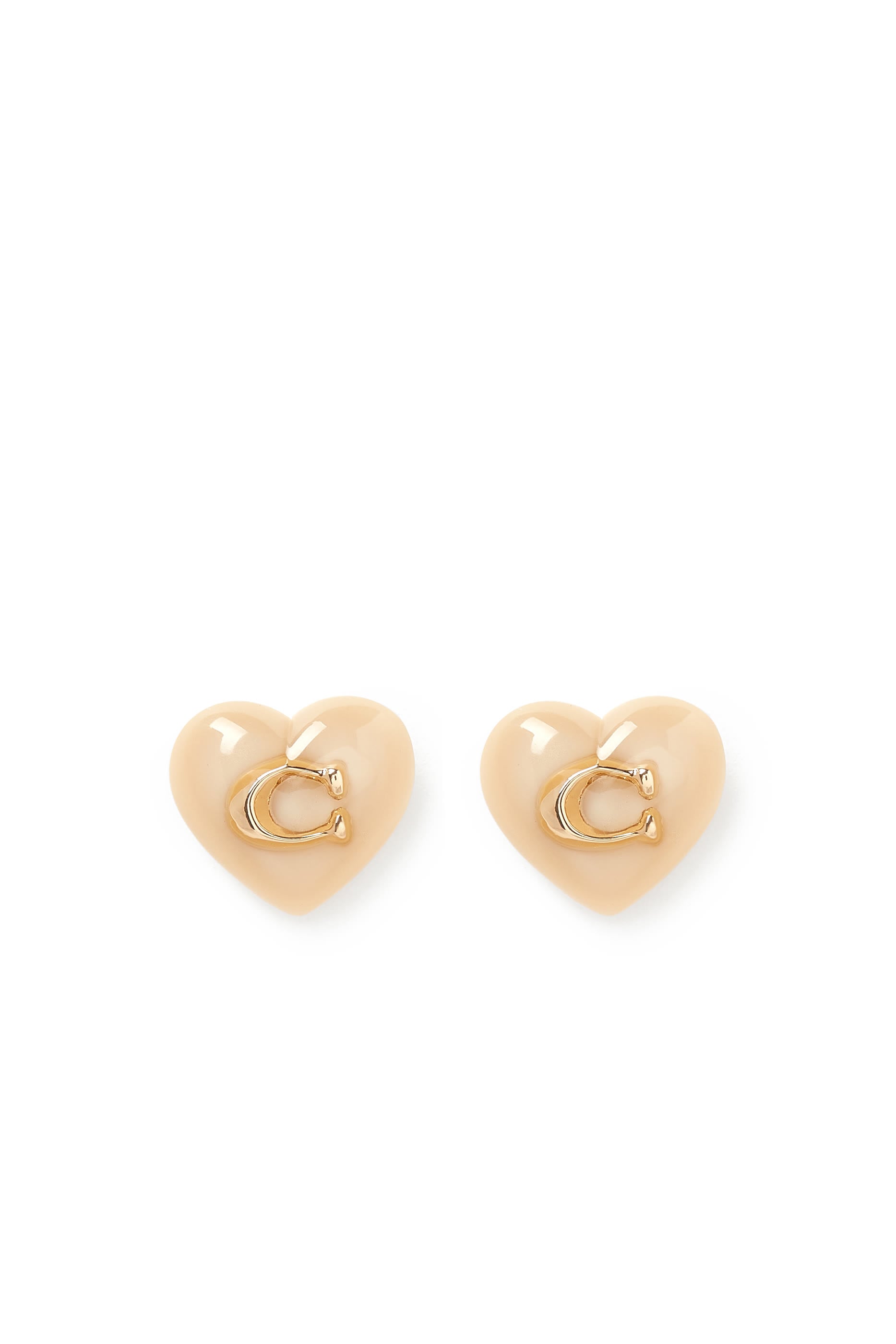 Signature Heart Stud Earrings
