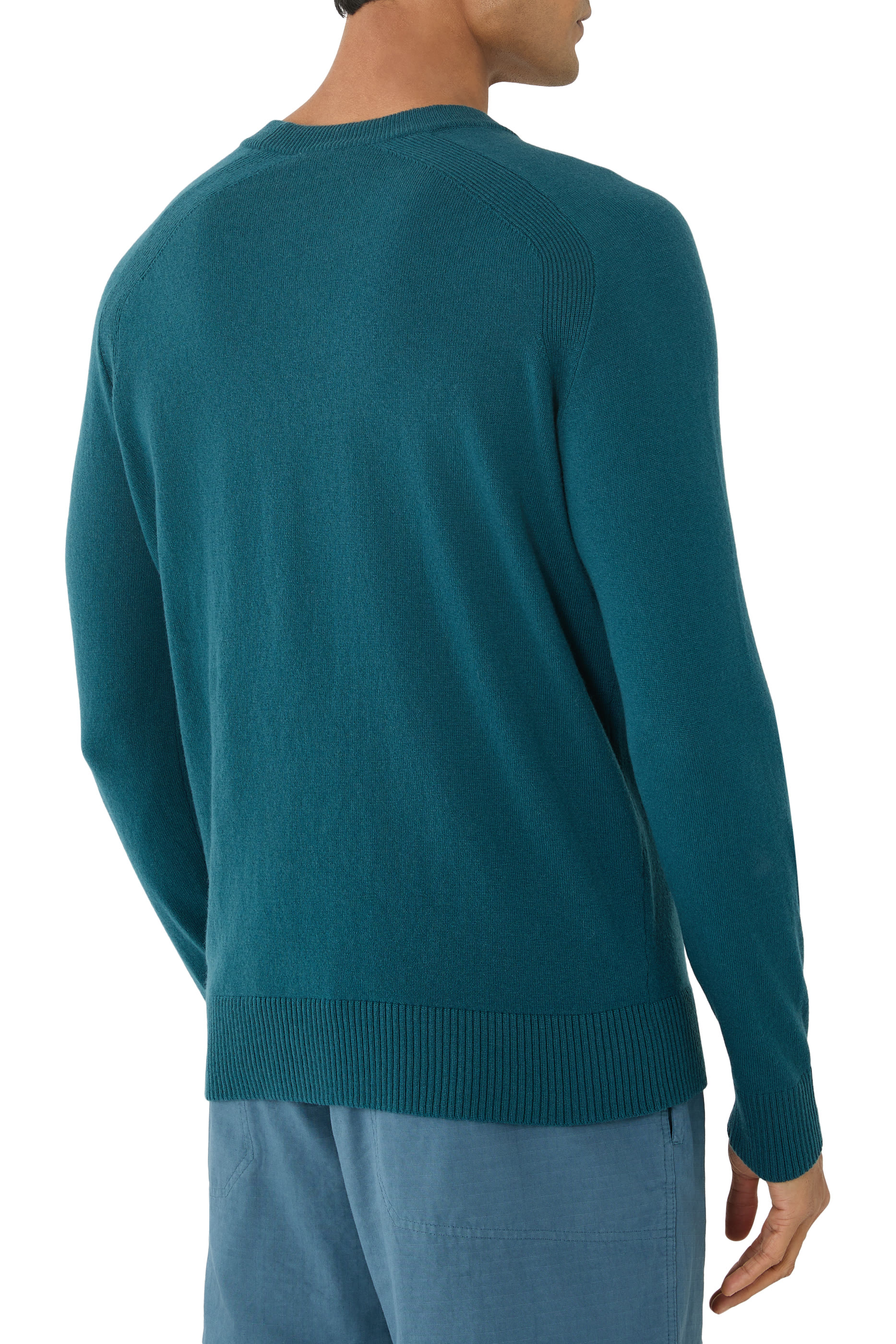 Crewneck Sweater with Raglan Sleeves