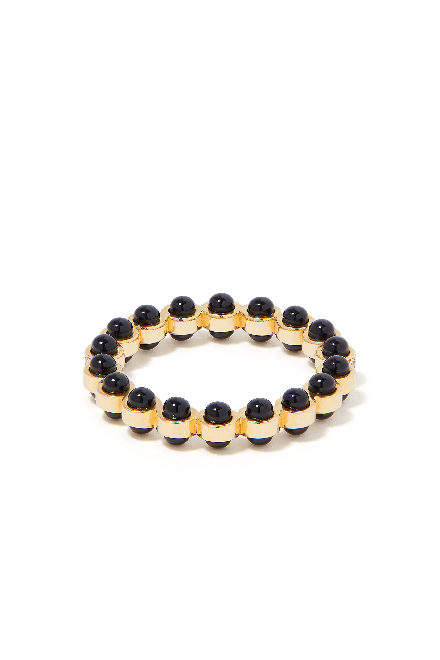 The Carbon Ring, 18k Yellow Gold with Diamonds