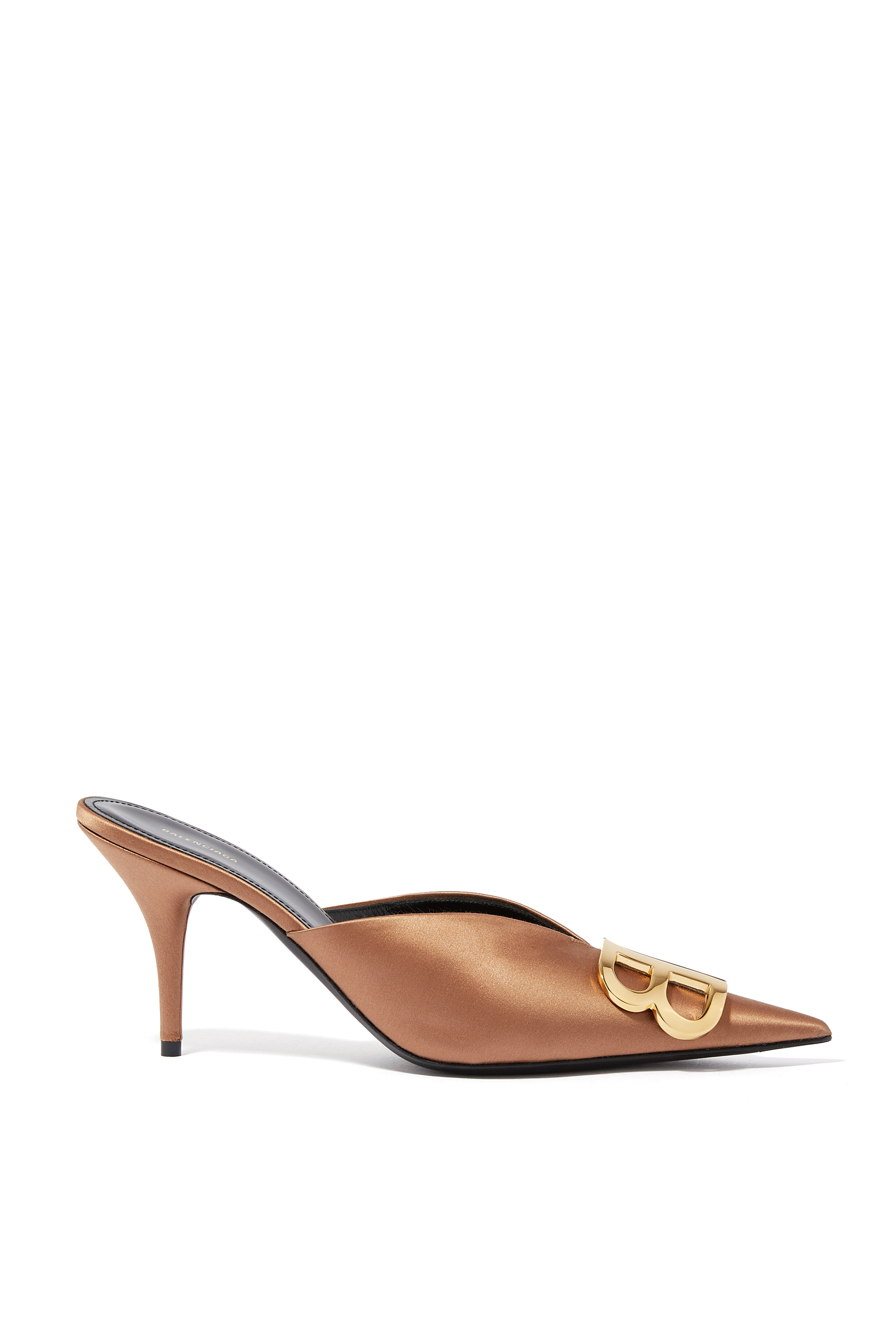 Buy Balenciaga BB Satin Mules - Womens for AED 3250.00 Heels for Women | Bloomingdale's UAE