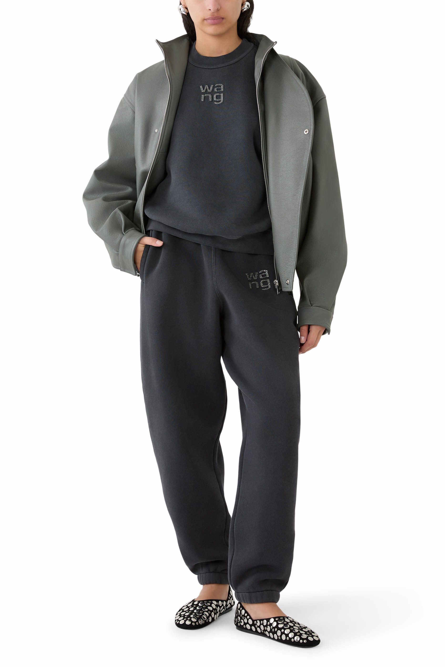 Crystal Hotfix Logo Sweatshirt