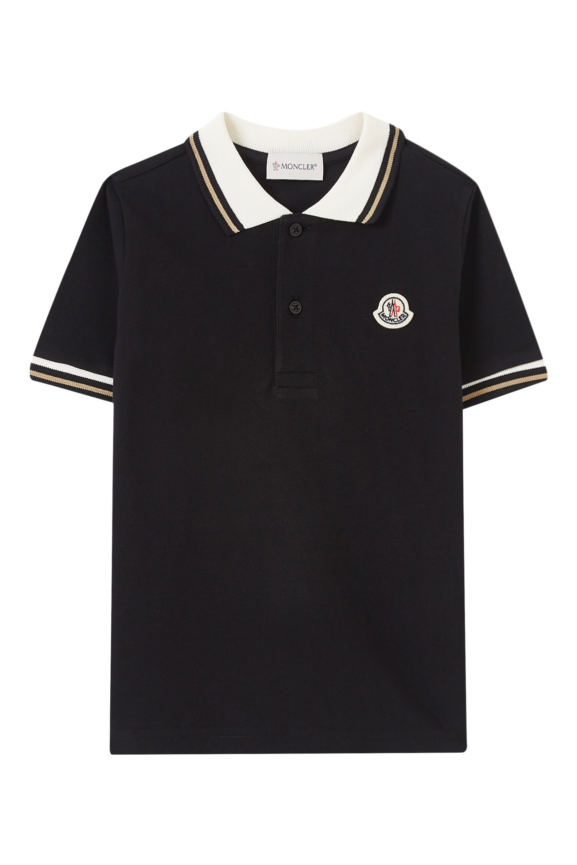 Kids Logo Patch Short-Sleeve Polo Shirt