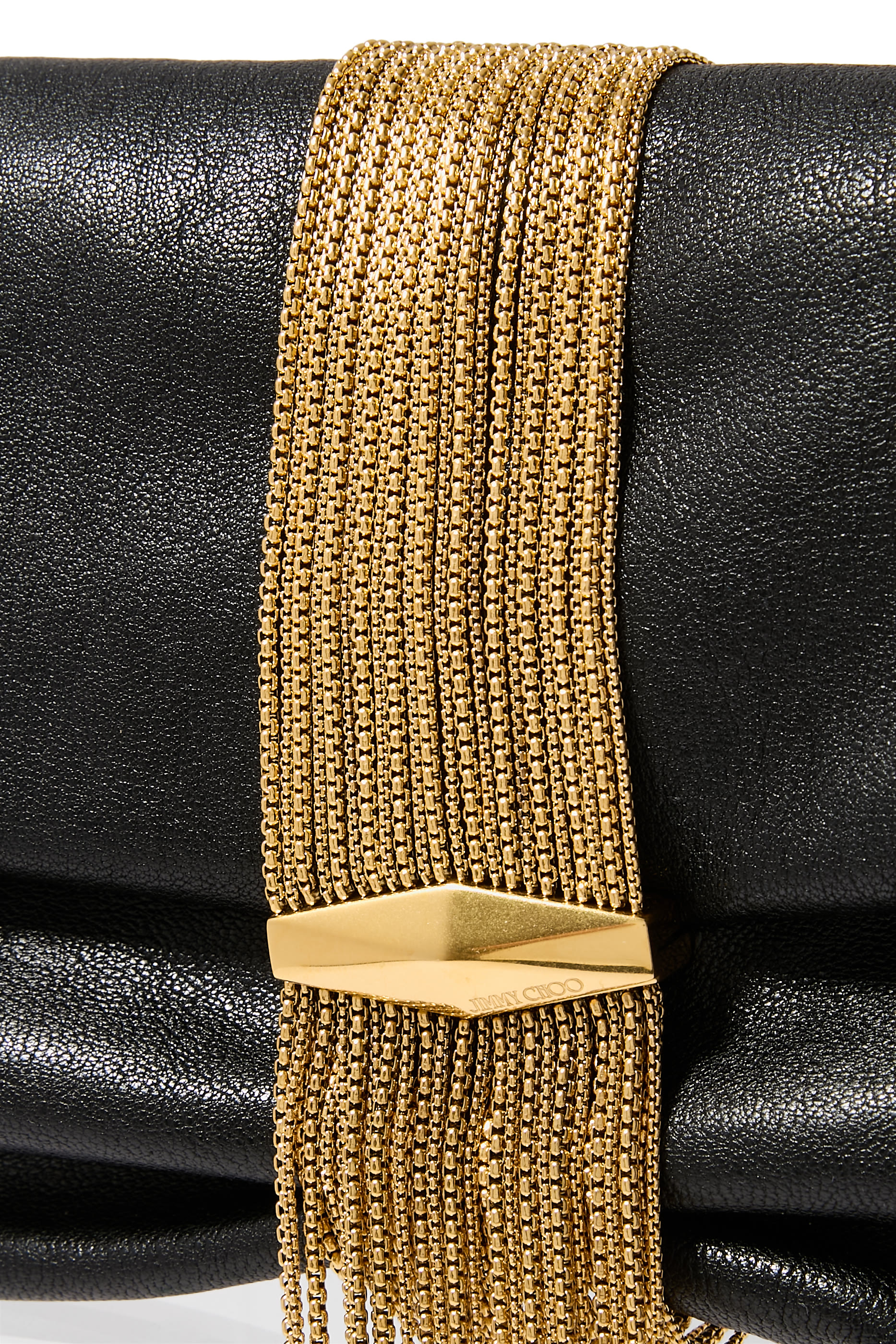 Zandra Shimmer Suede Clutch