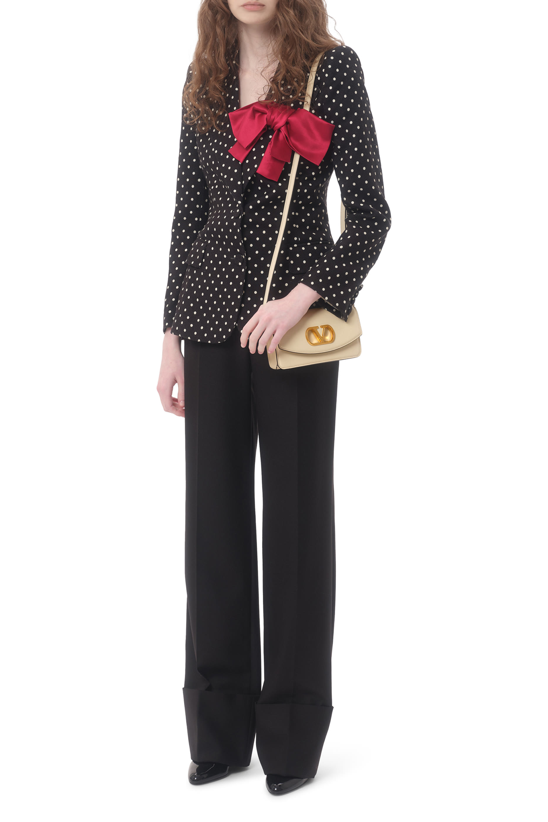 Vain Clutch Bag in Shiny Calfskin Leather