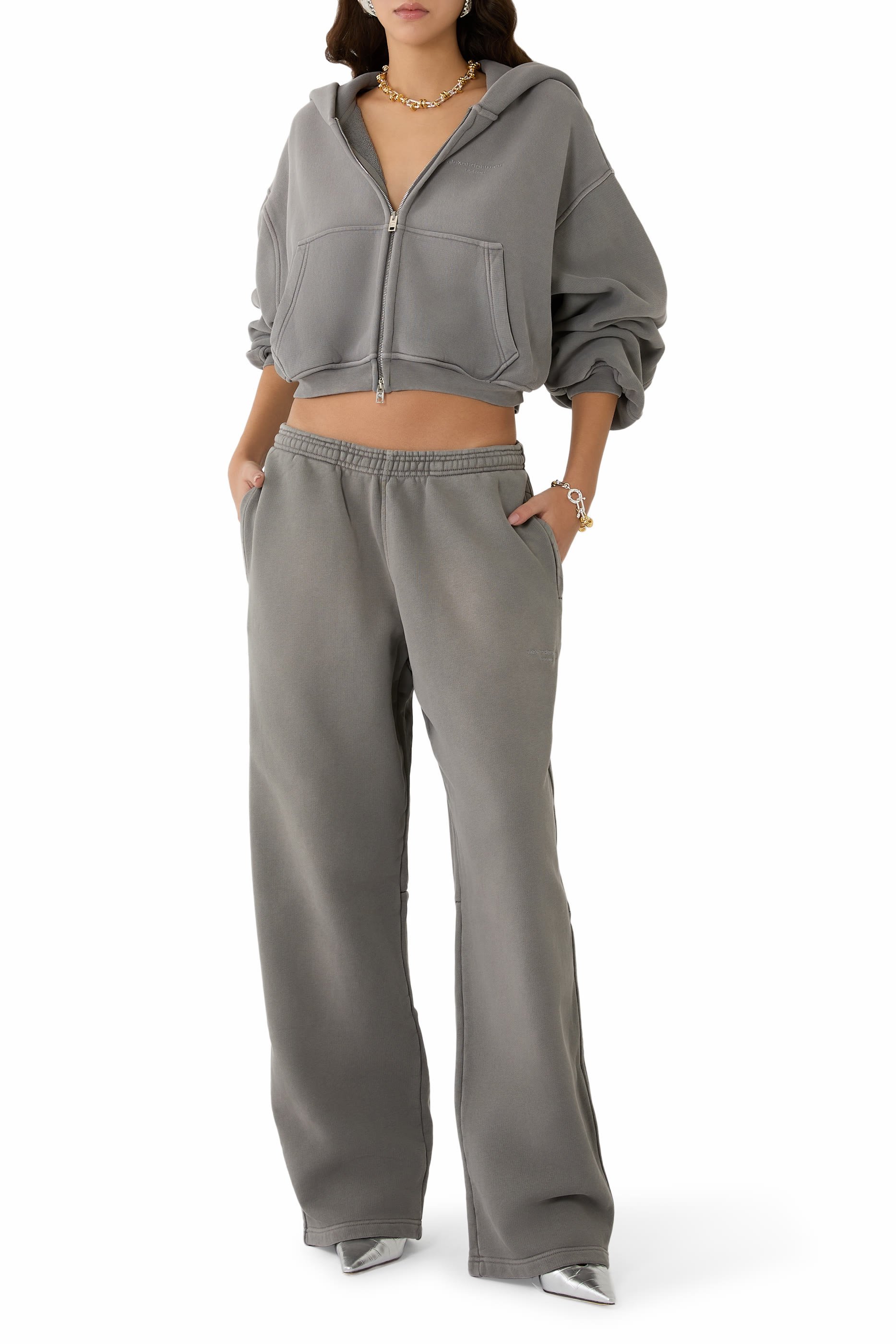  Oversized Crop Hoodie 