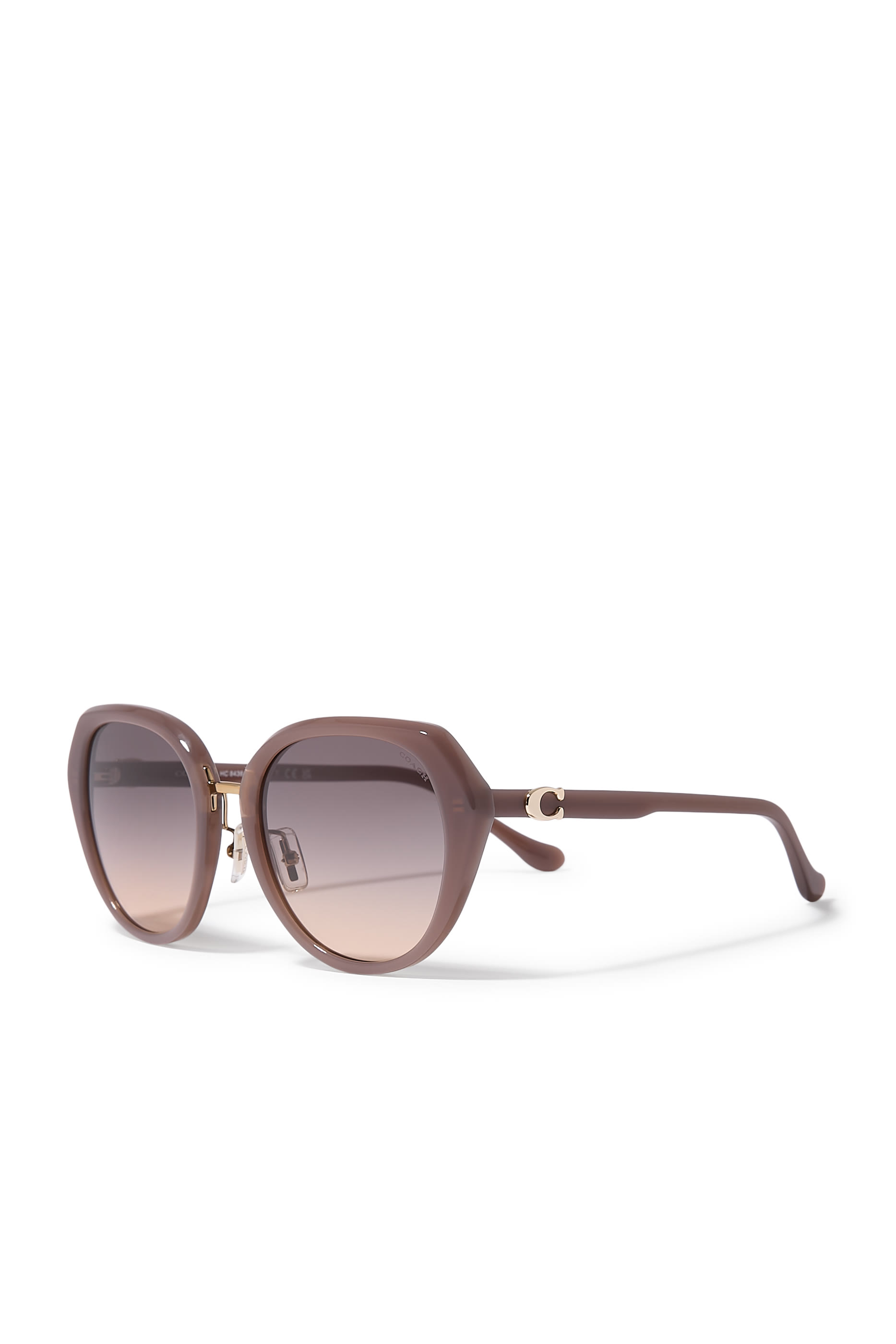Cat Eye Frame Maxi C Thin Temple Sunglasses