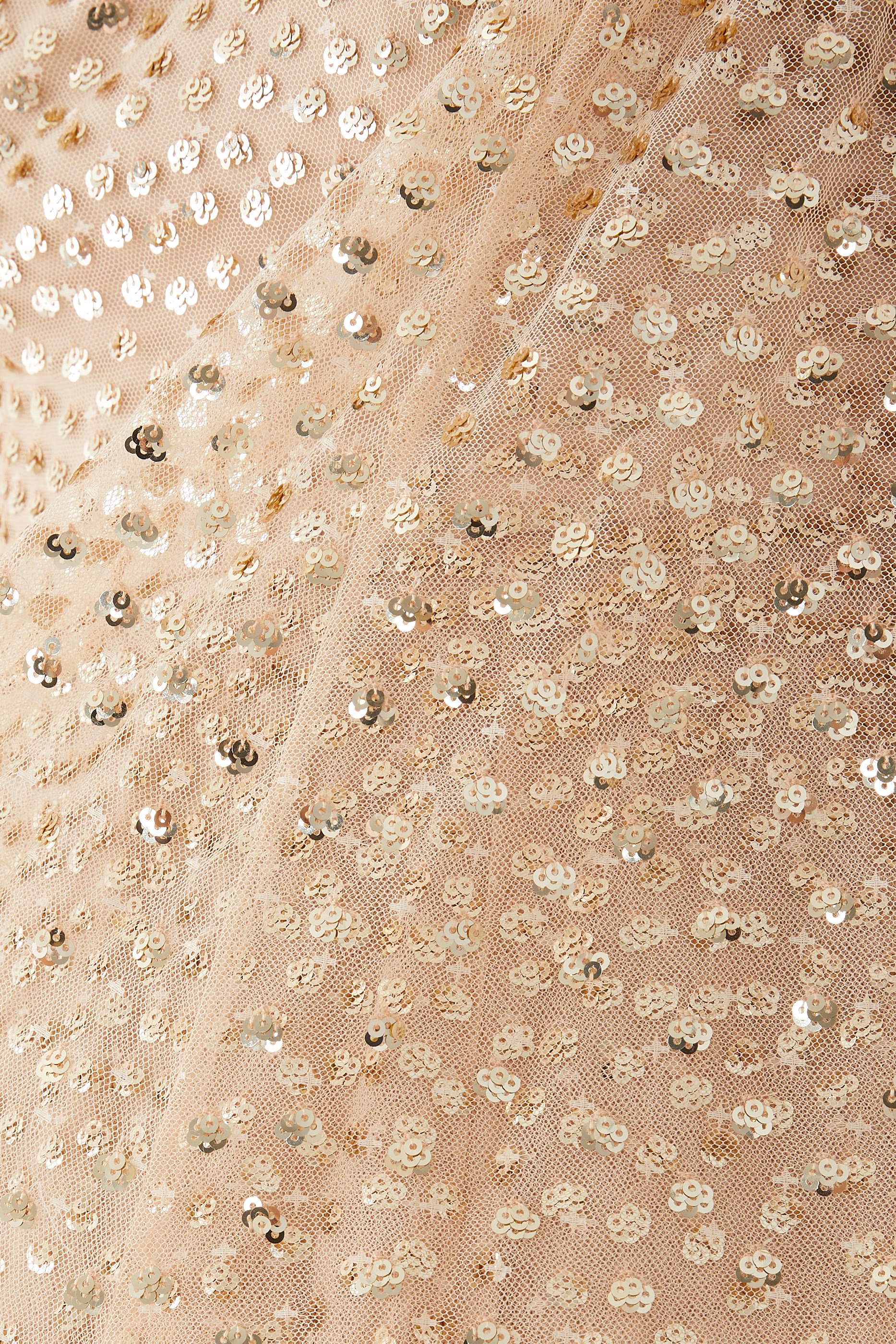 Scatter Dot Cape Sleeve Ankle Gown