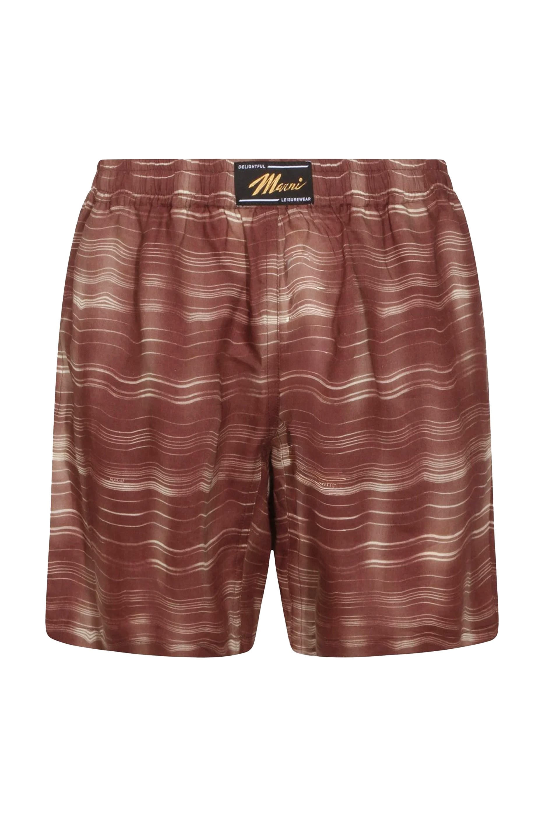 Striped Ramie Shorts