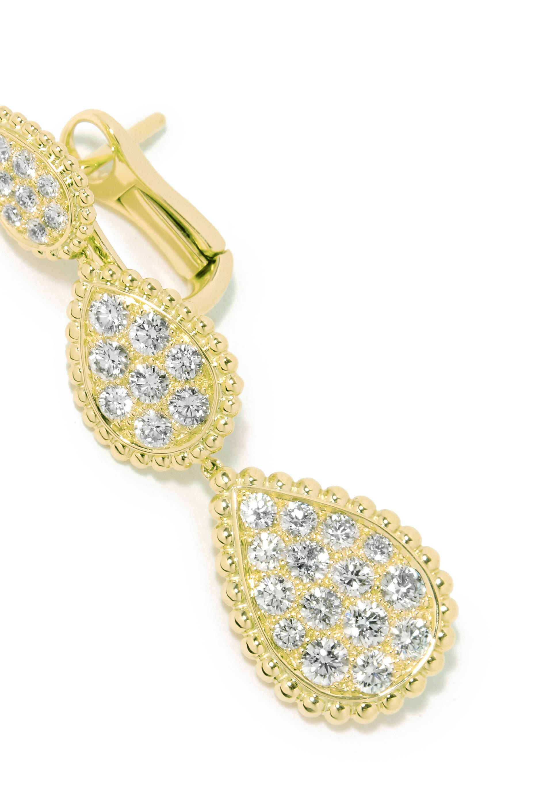 Serpent Boh&eacute;me Pendant Earrings, 18k Yellow-Gold & Diamonds