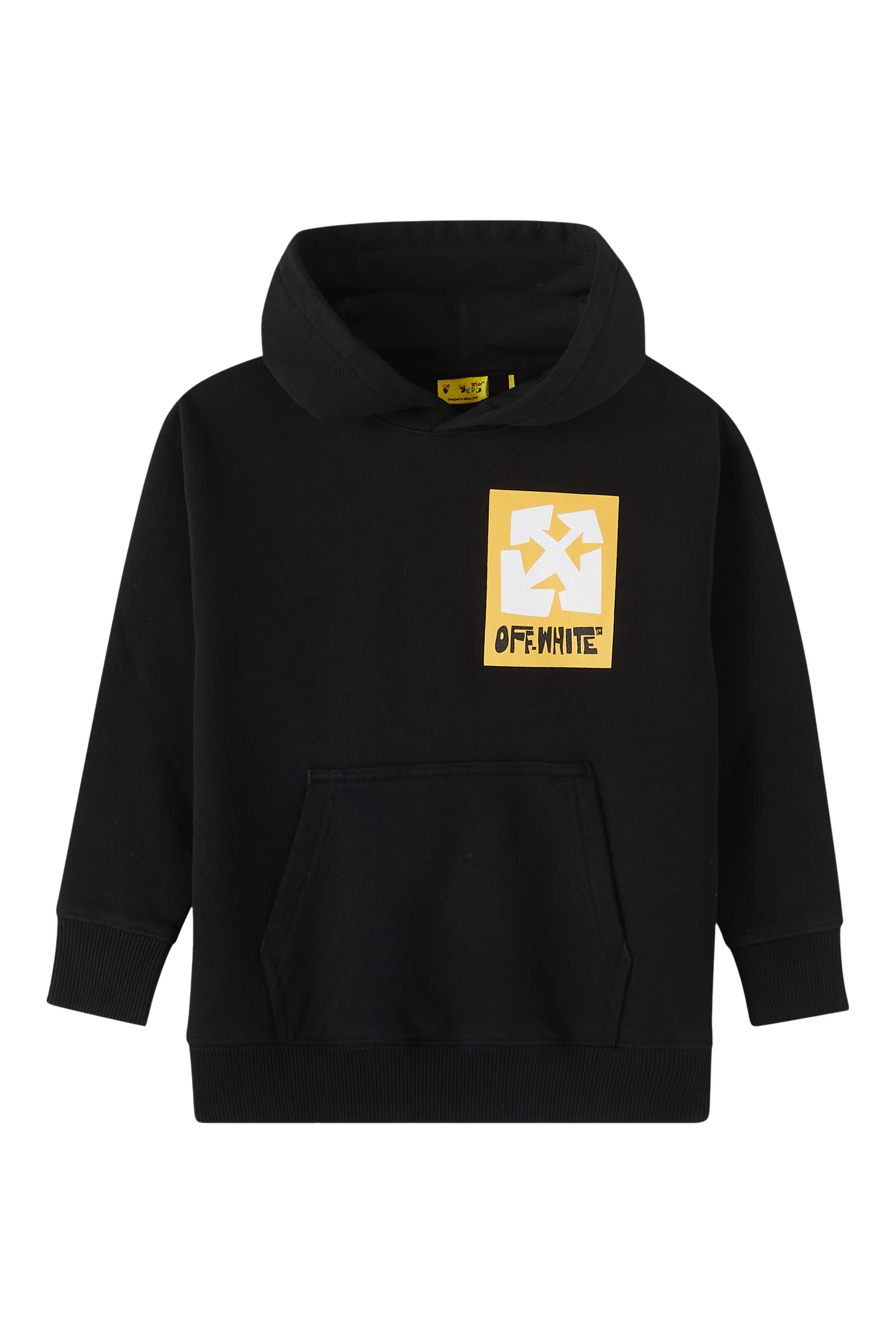 Kids Big Label Graphic Print Hoodie