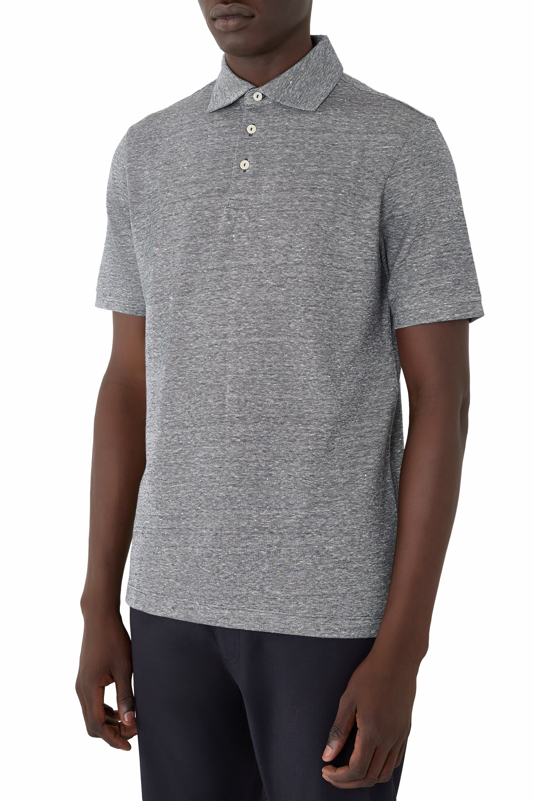 Cotton Linen Polo Shirt
