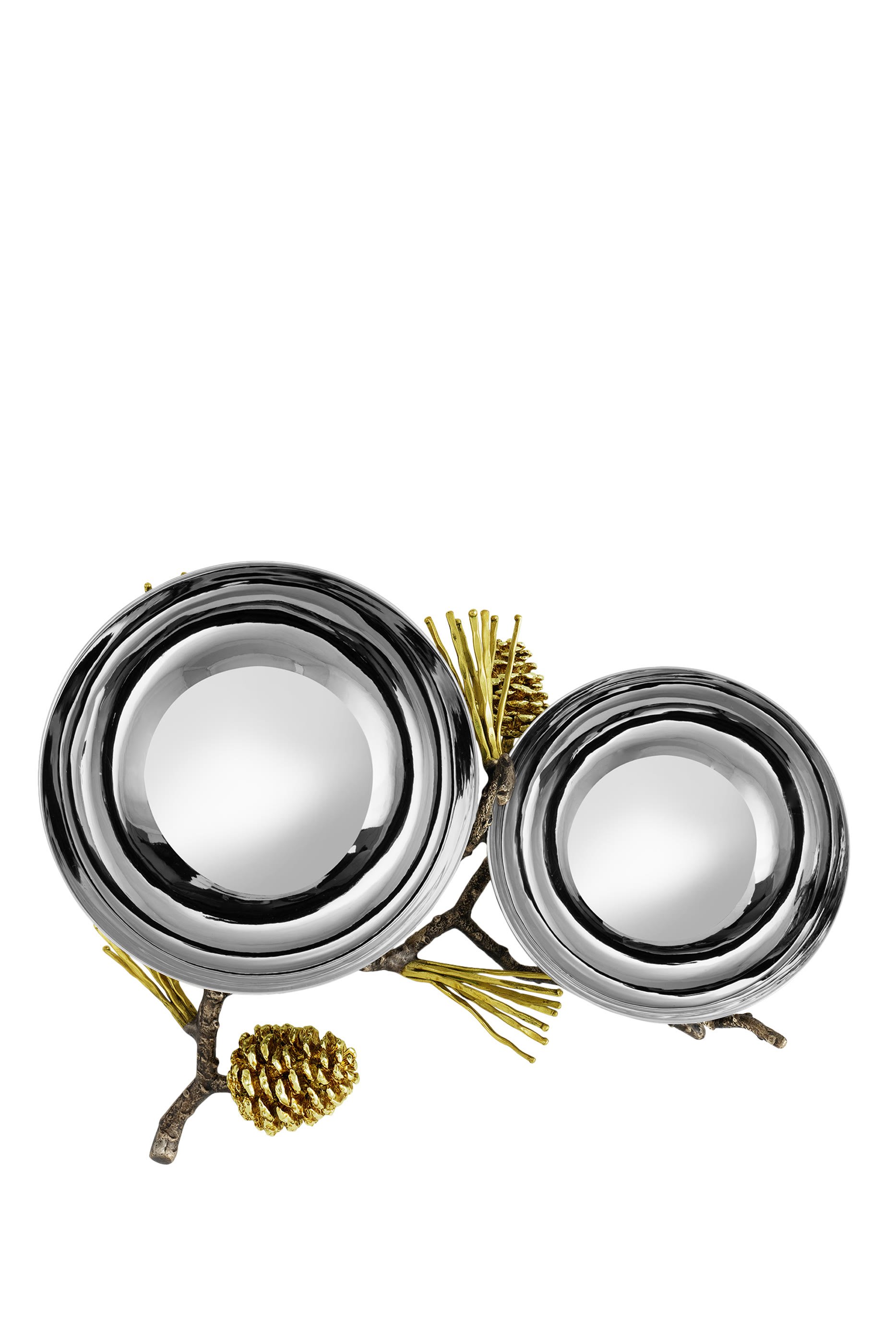 Pine Cone Double Bowl 