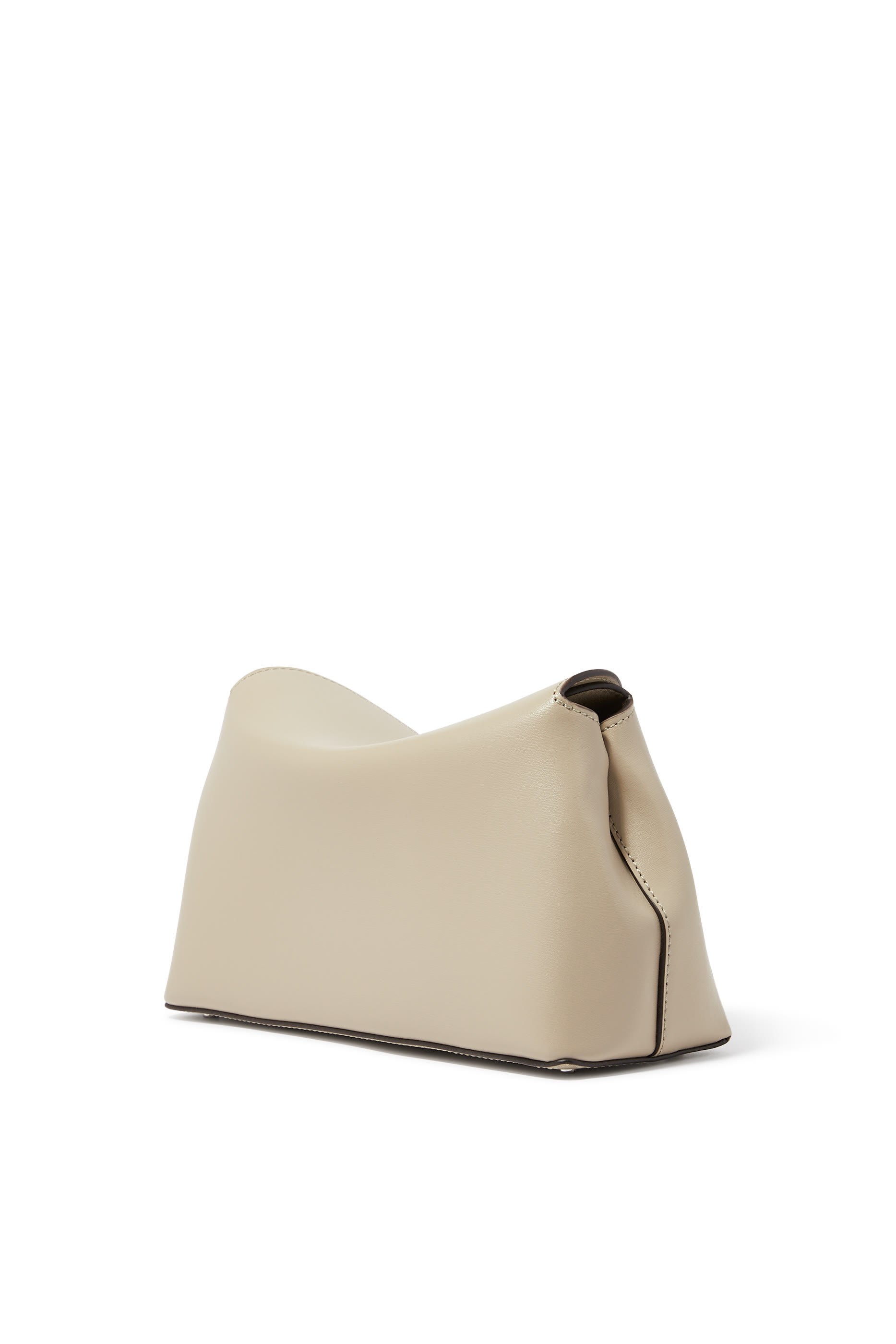 T-Lock Leather Clutch