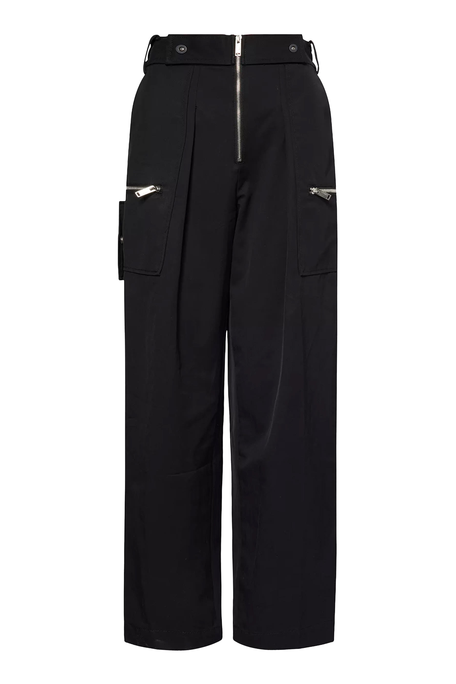 Double Zip Wide-Leg Pants