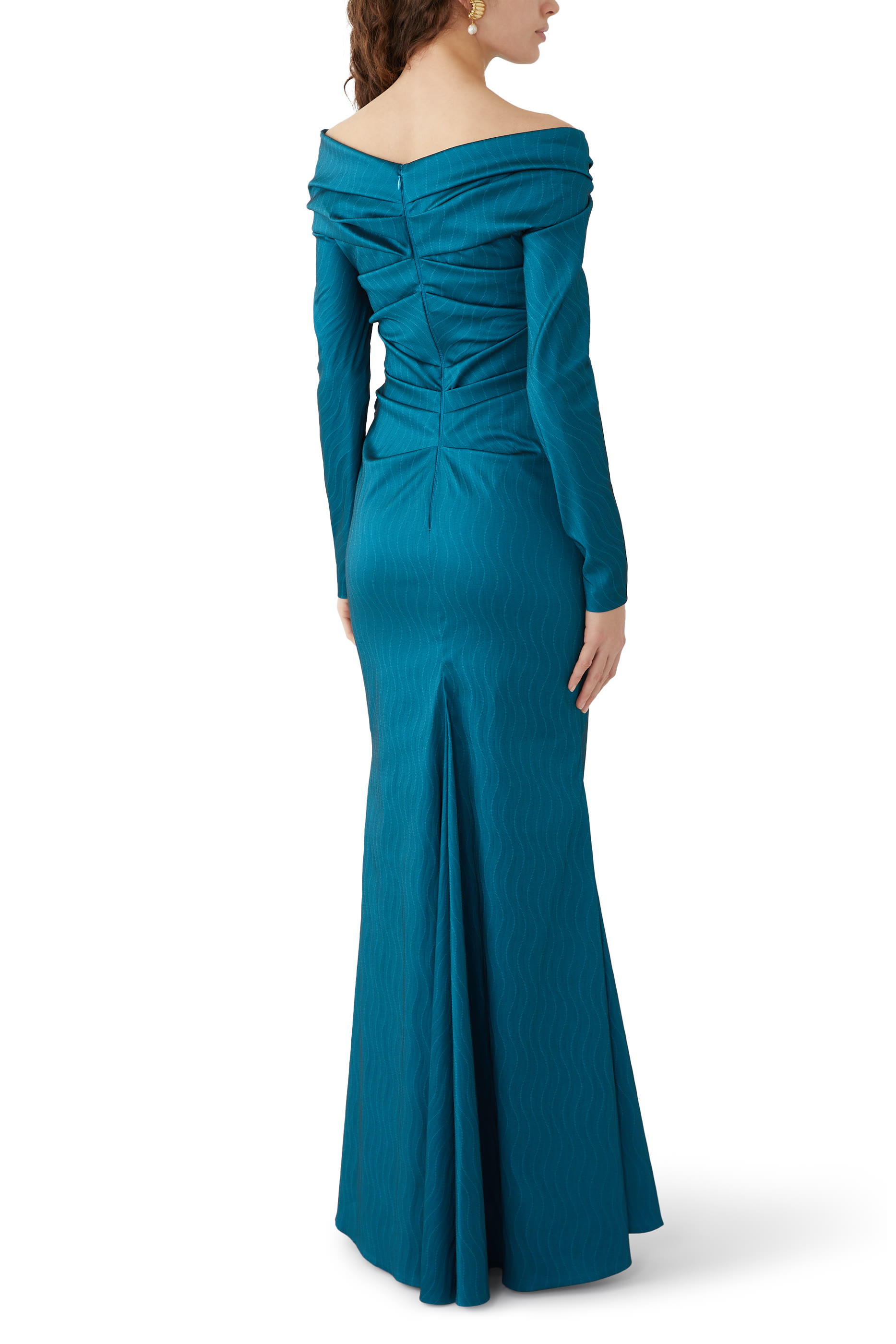 Off-Shoulder Evening Dress