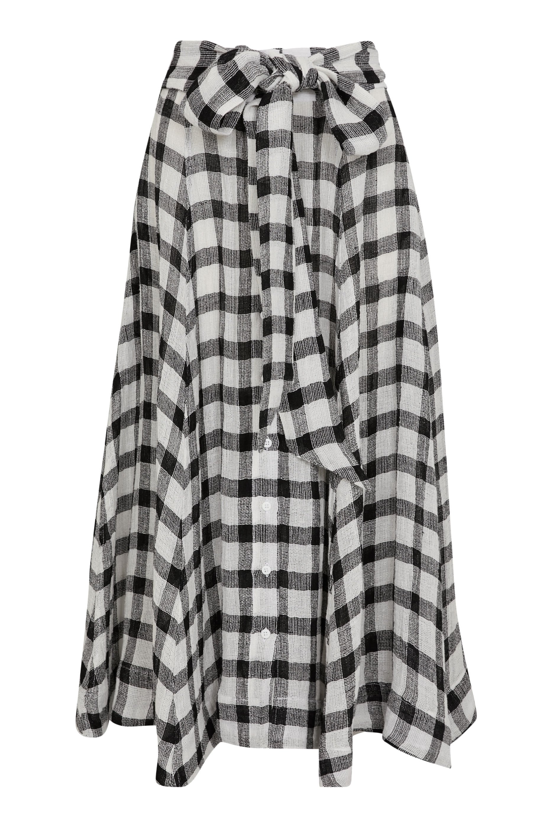 Checkered Beach Skirt