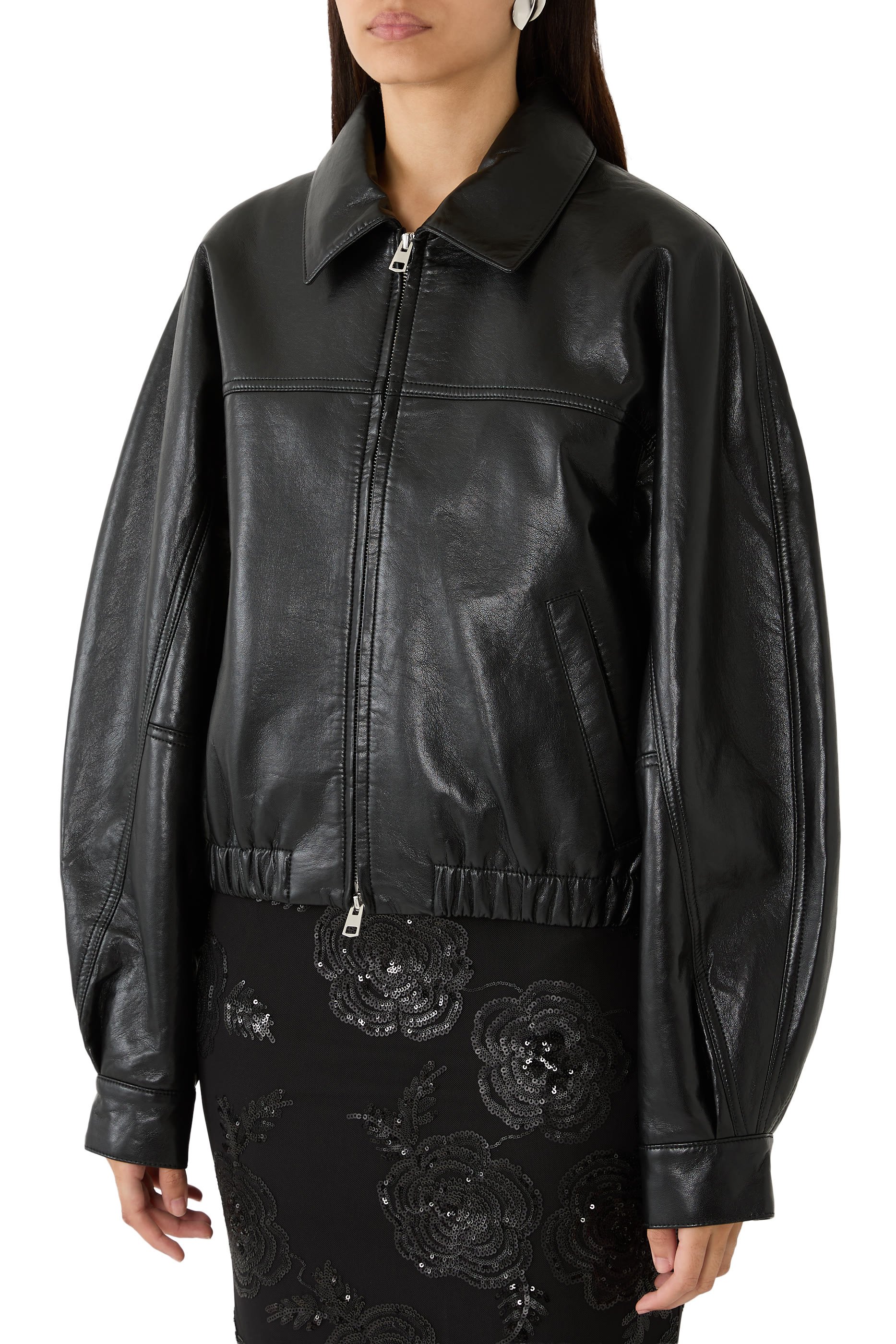 Dixon Recycled Leather Bomber