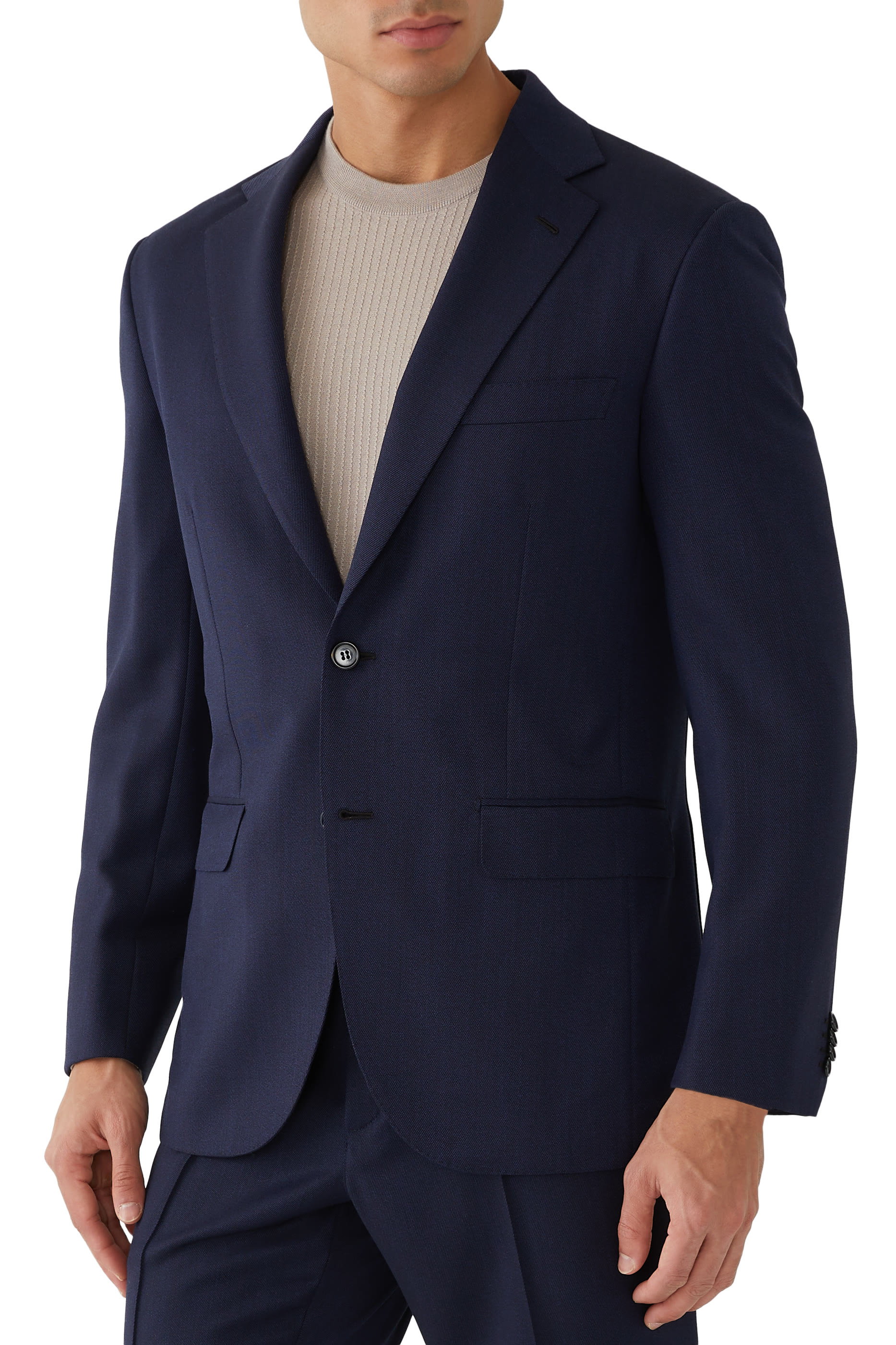 Cashmere, Silk and Linen Double-Splittable Blazer