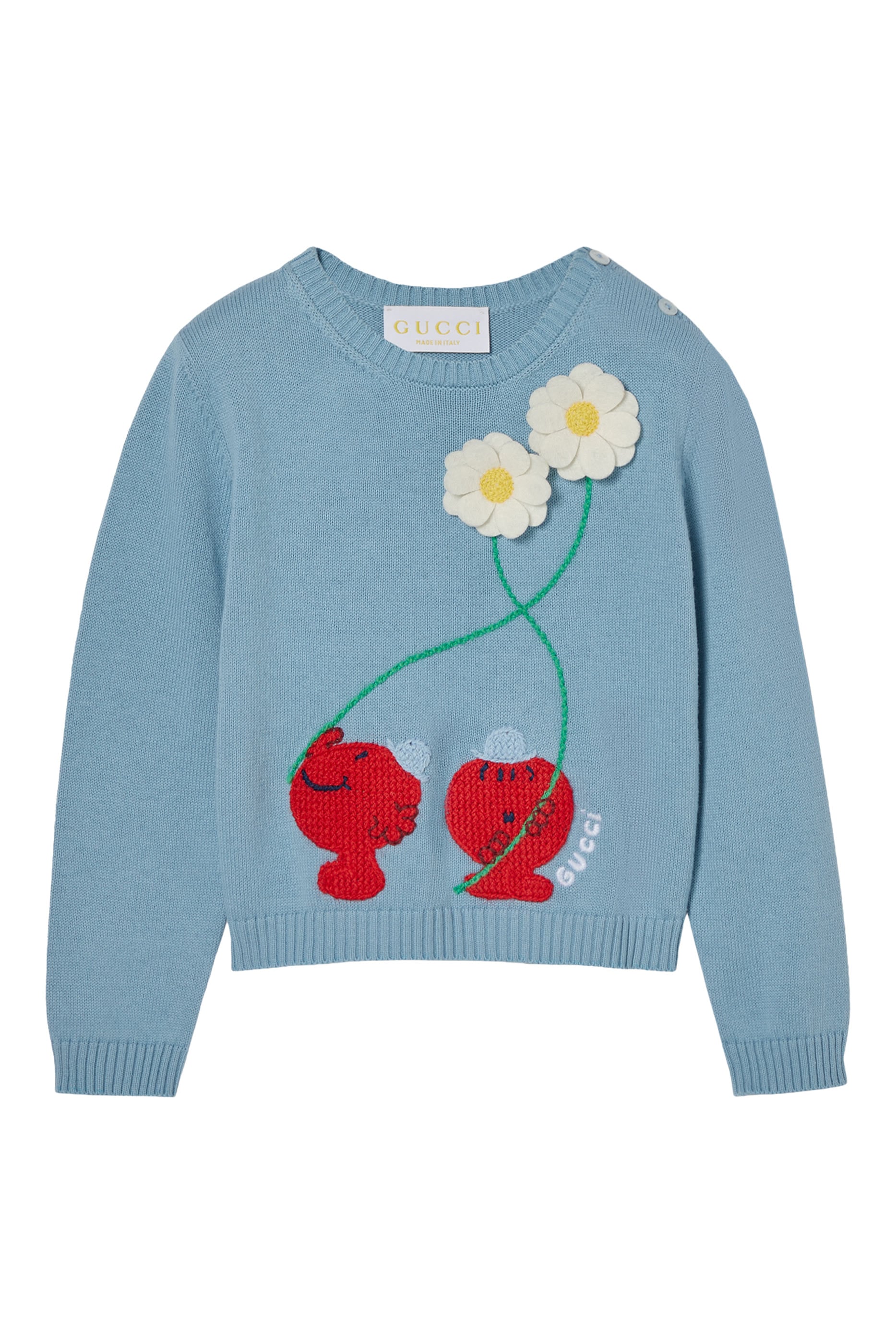 Kids Characters Embroidery Sweater