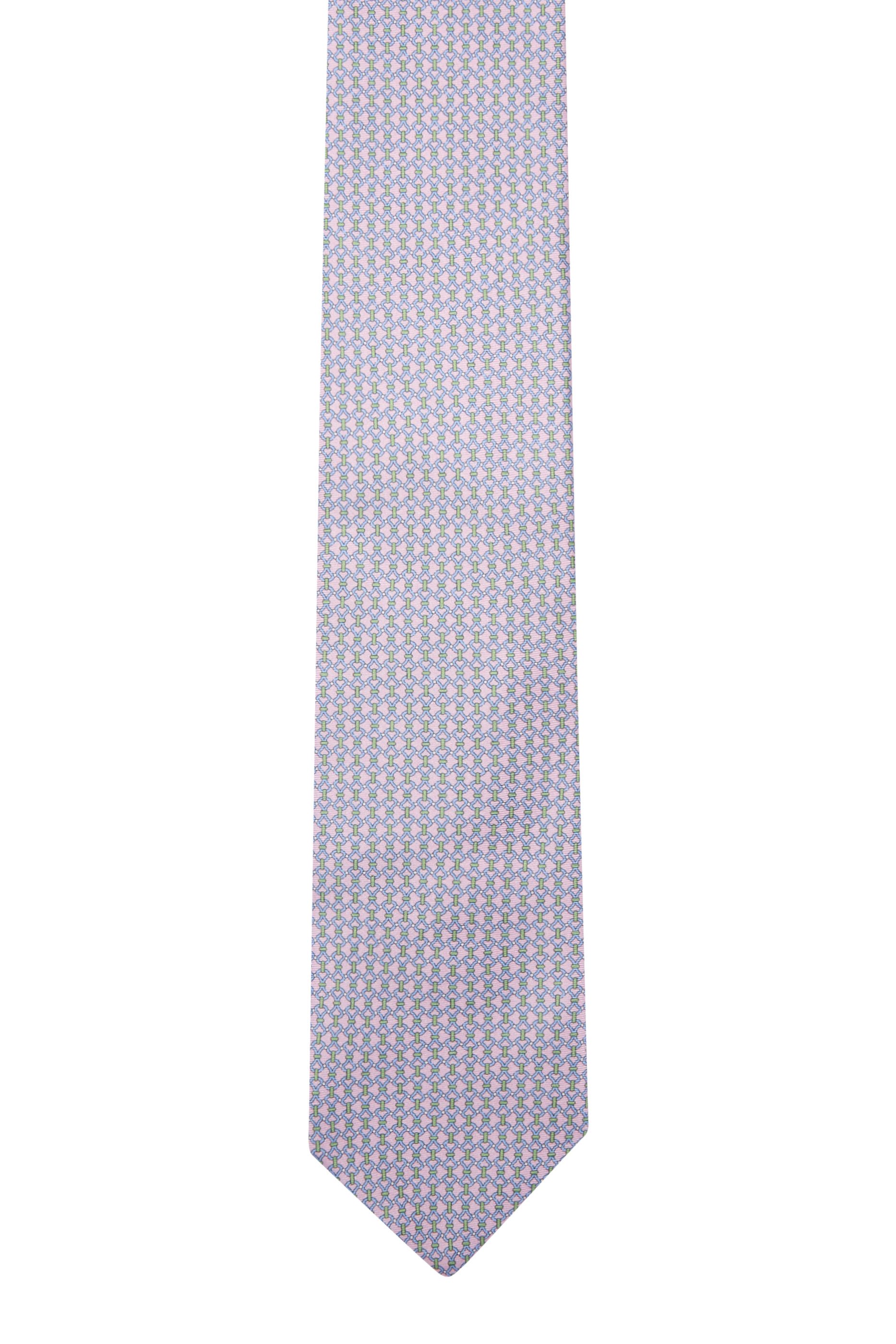 Chain Print Silk Tie