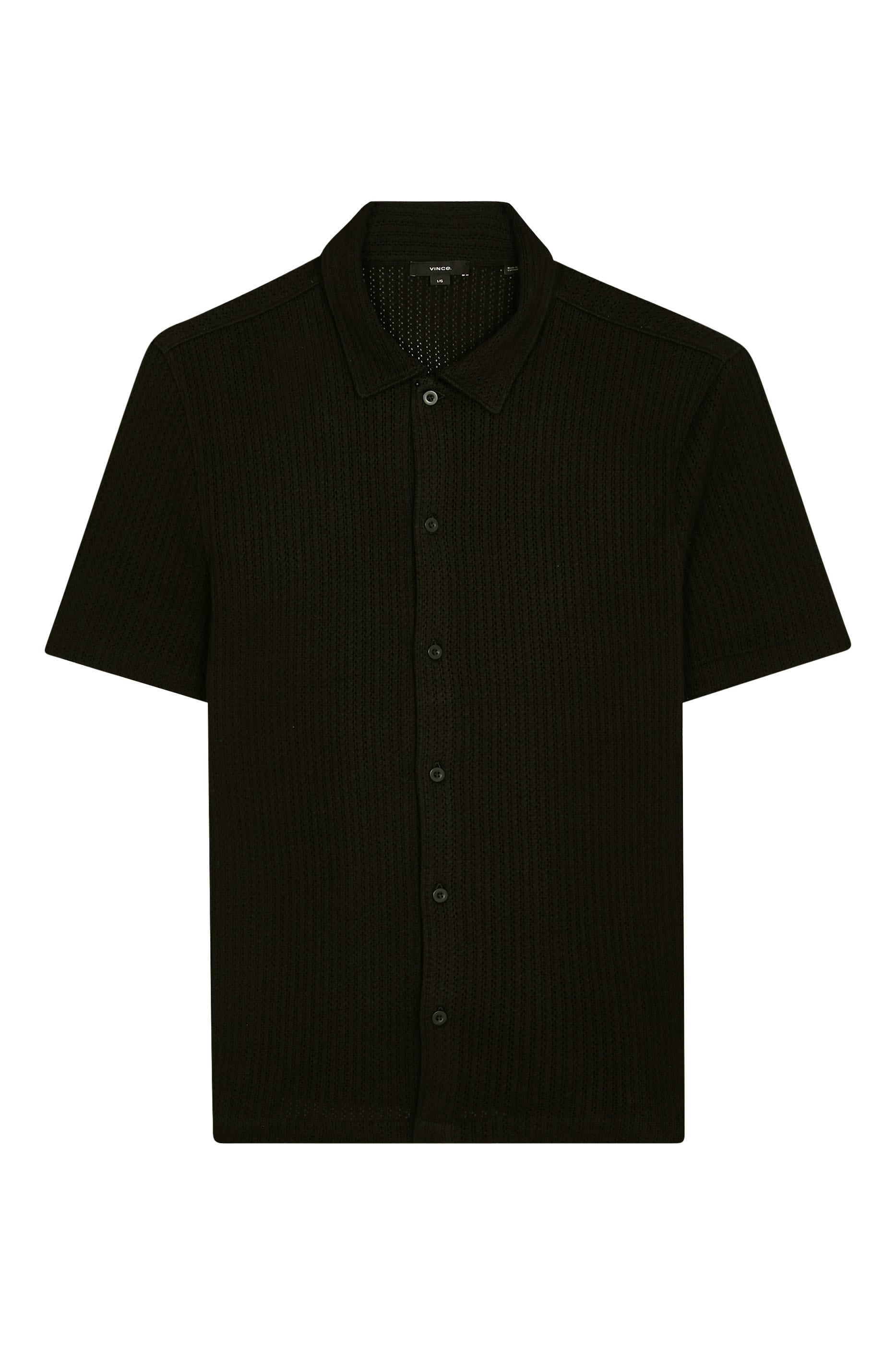 Pointelle Cotton-Blend Button-Front Shirt 