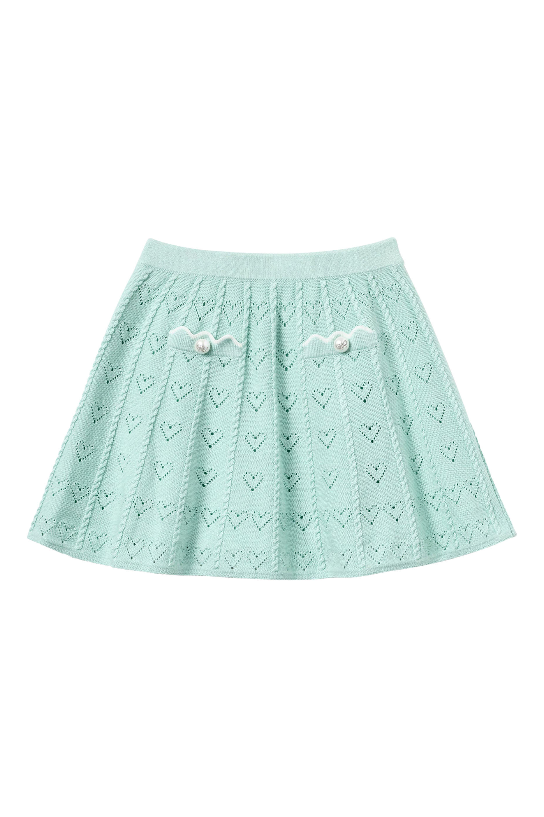 Kids Heart Knit Skirt