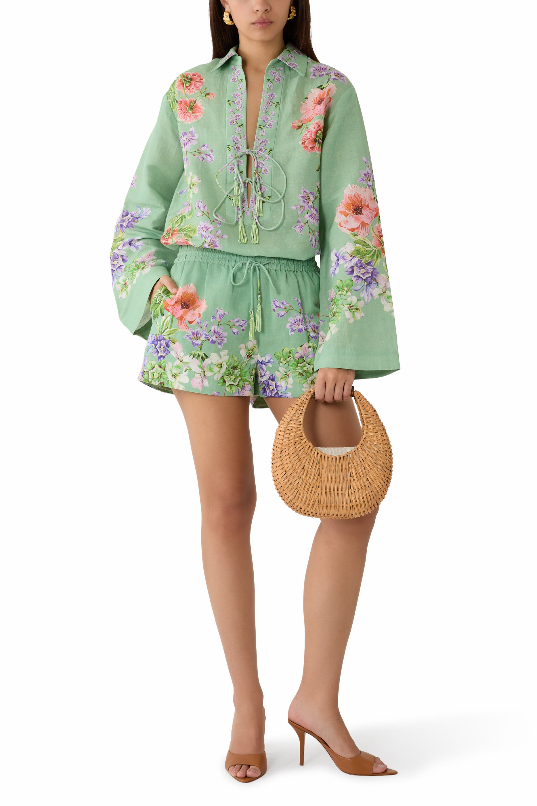 Drop Shoulder Collared Tunic