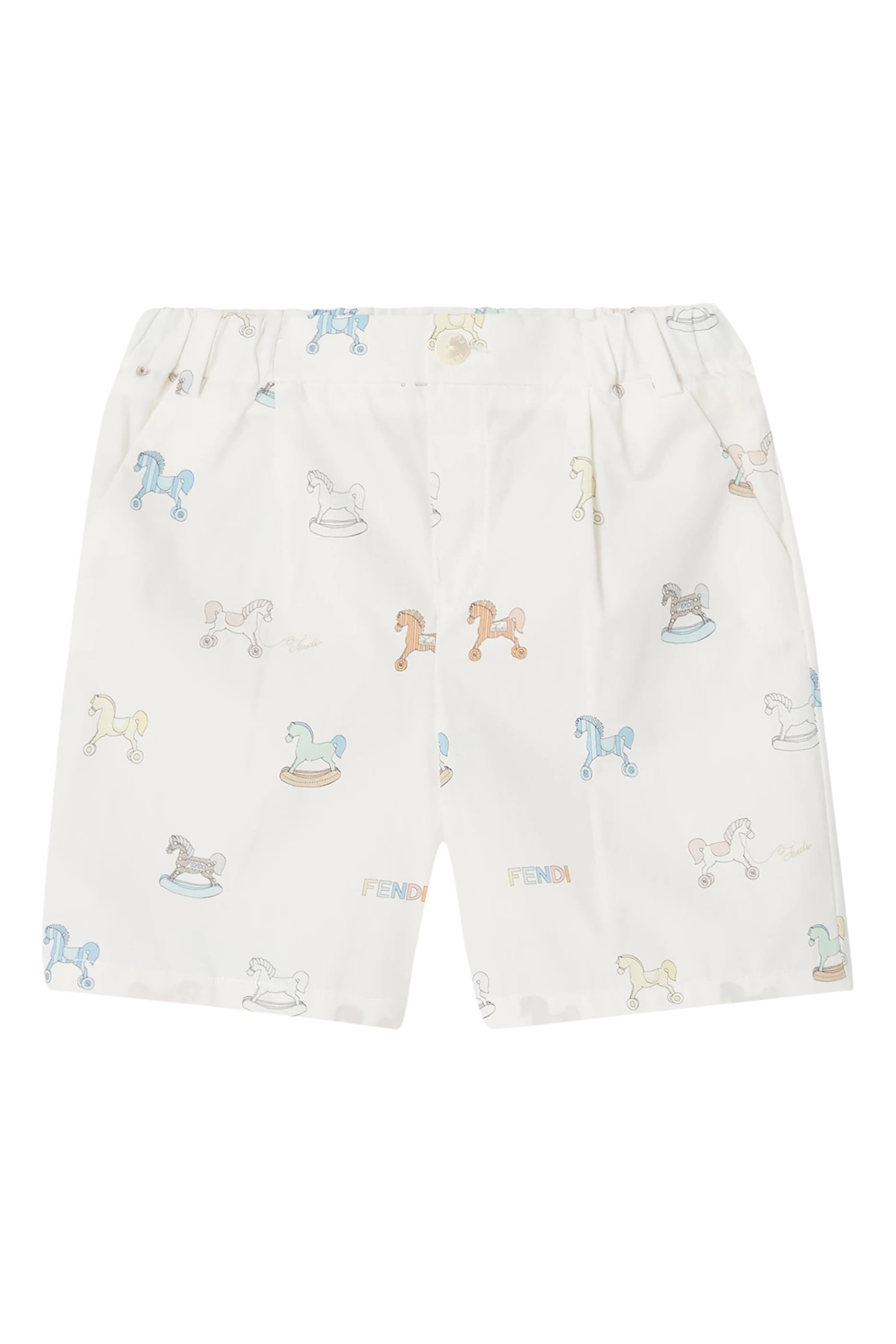 Kids All-Over Horse Print Shorts