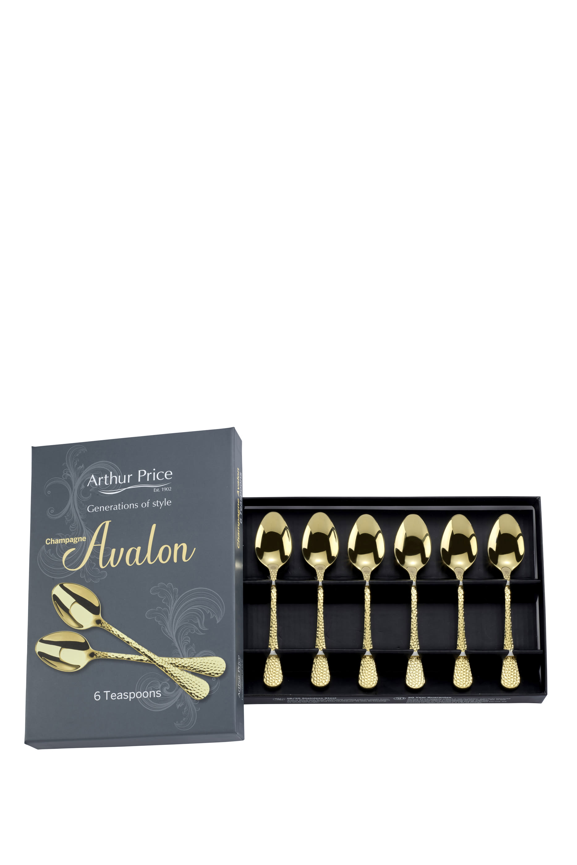 Champagne Avalon Tea Spoons, Set of 6