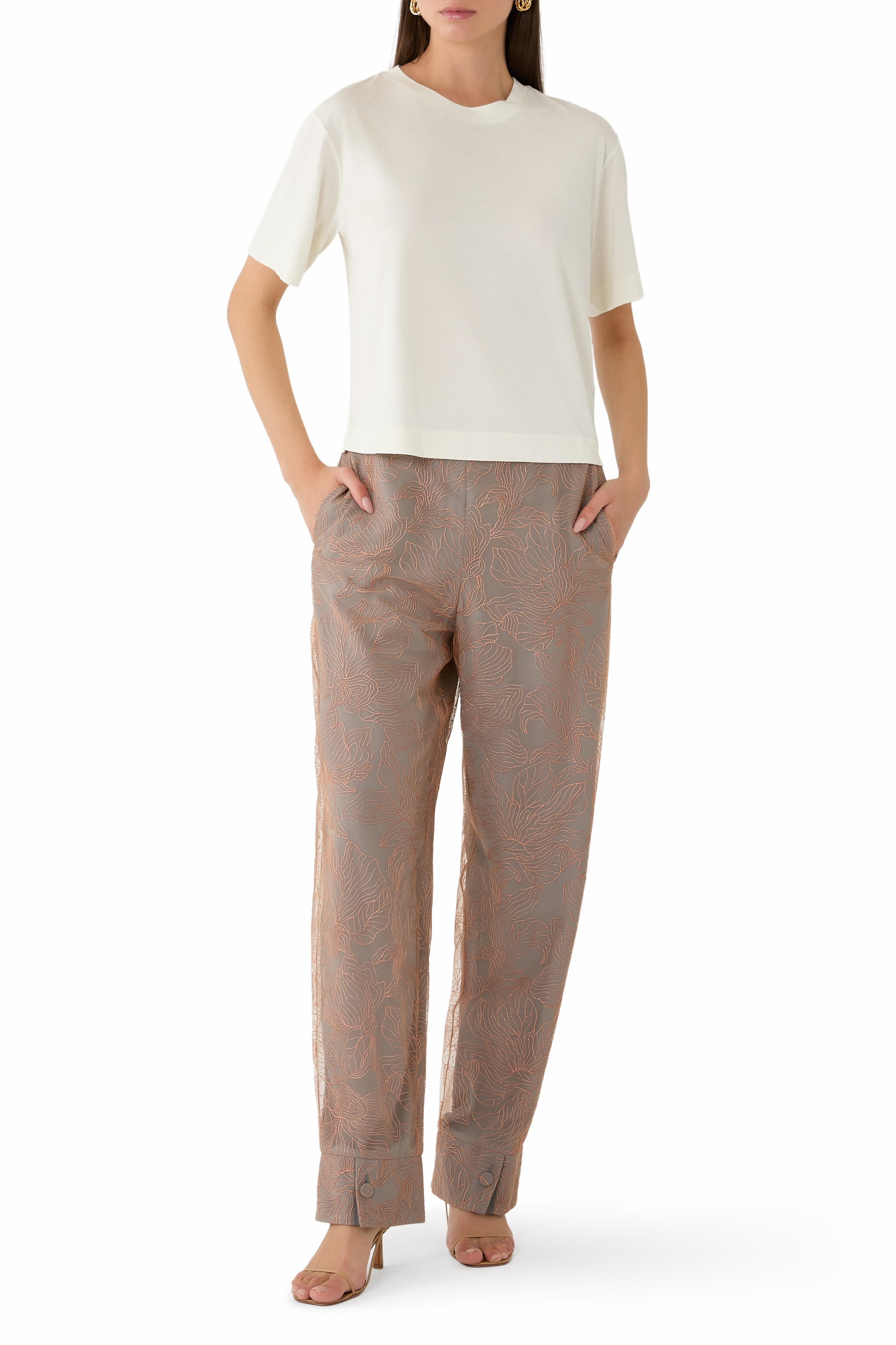  Crystal Embellished T-Shirt