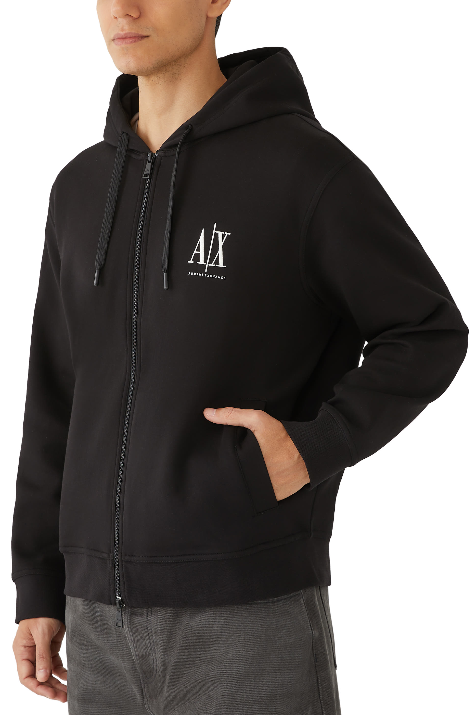 AX Logo Zip-Up Sweatshirt
