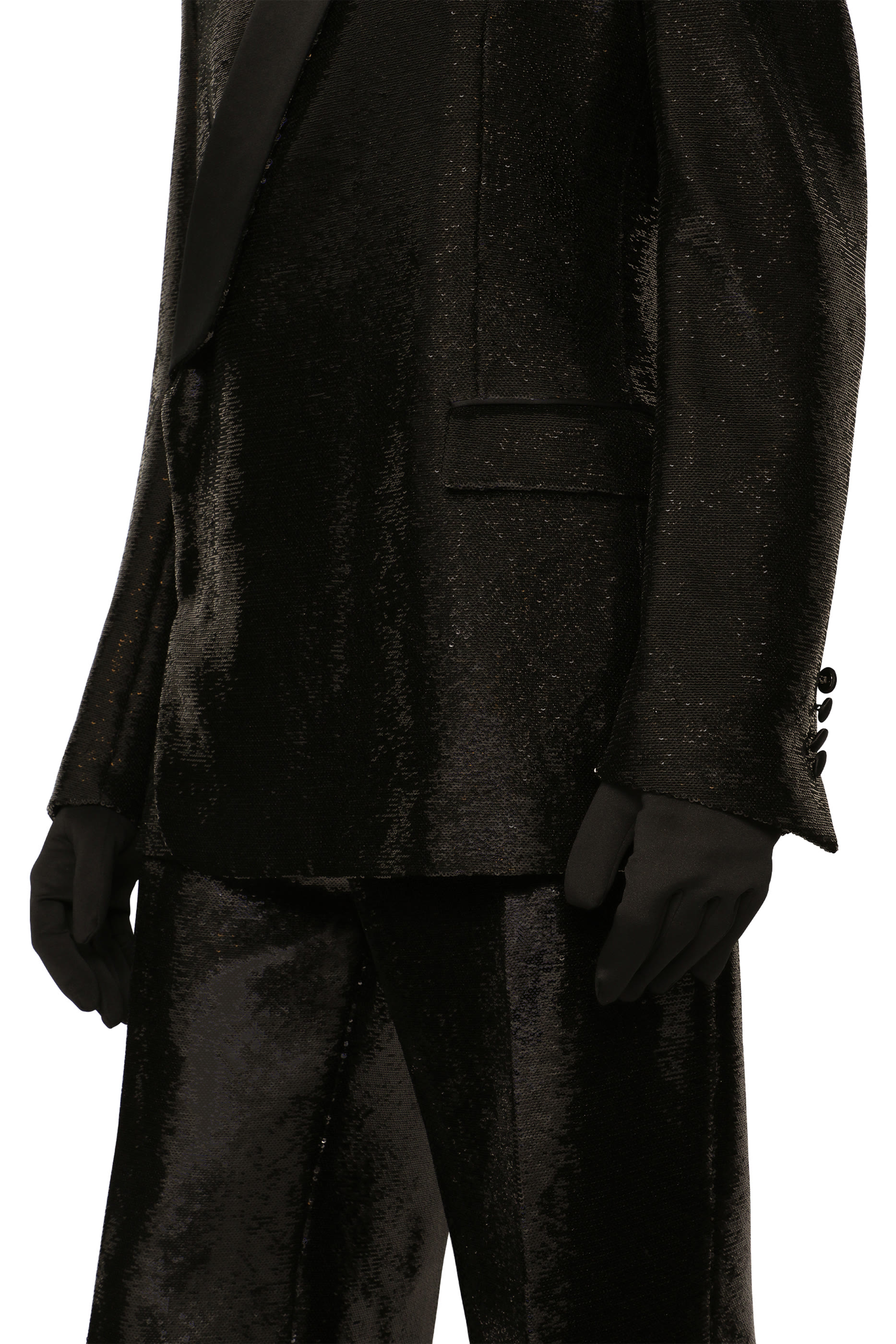 Sequined Double-Breasted Sicilia-Fit Tuxedo Jacket