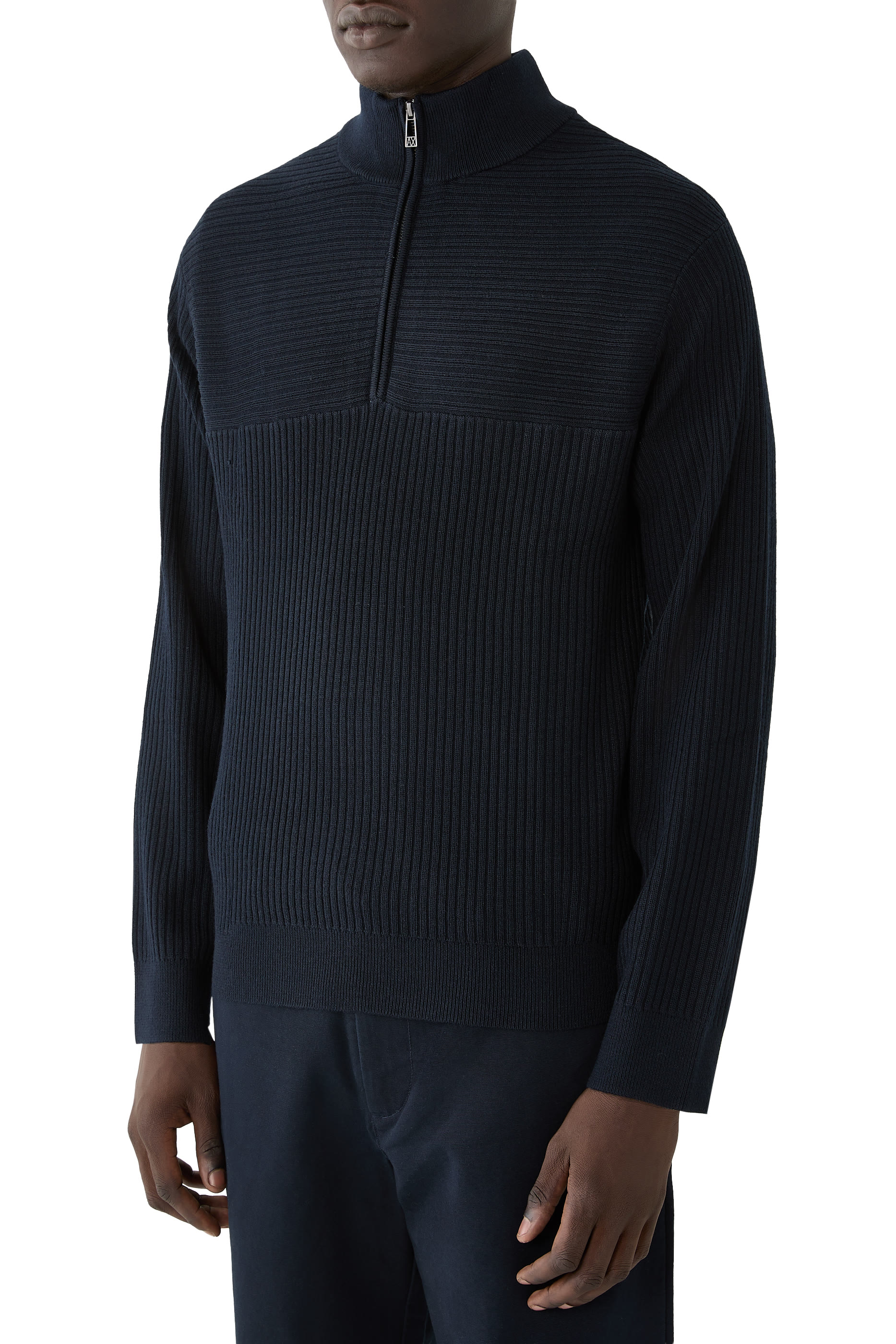 Rib-Knit Pullover