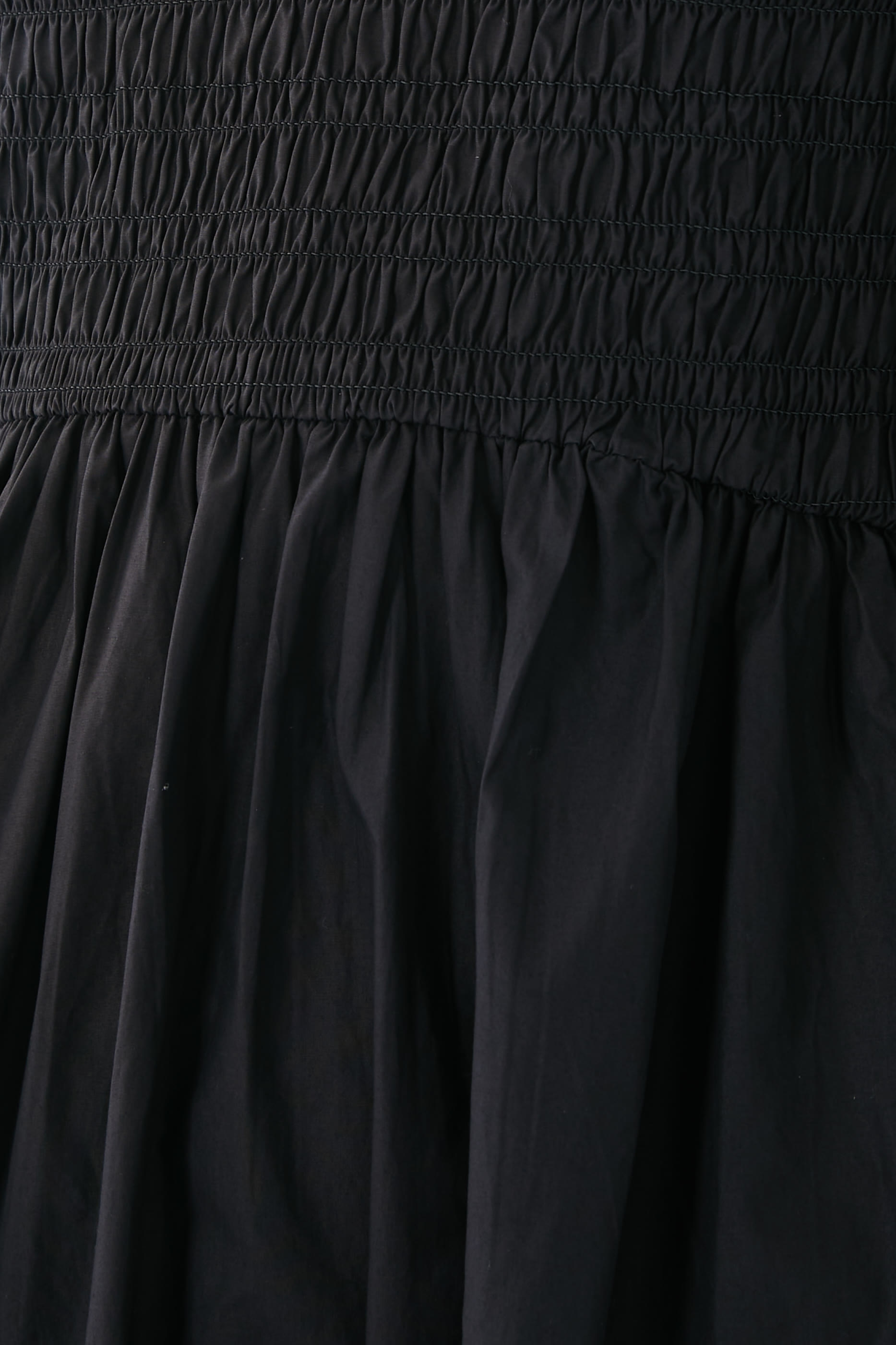 Open Smock Neck Cotton Dress