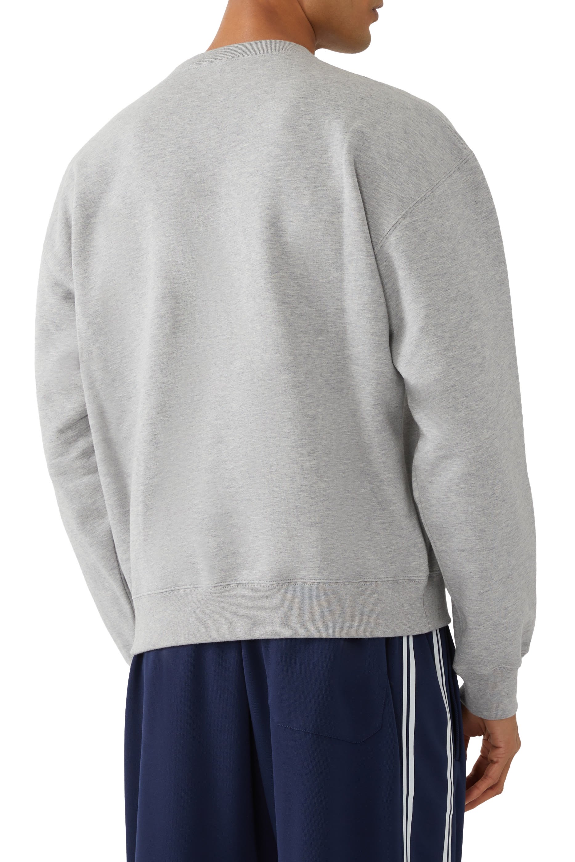 Logo Embroidered Cotton Jersey Sweatshirt