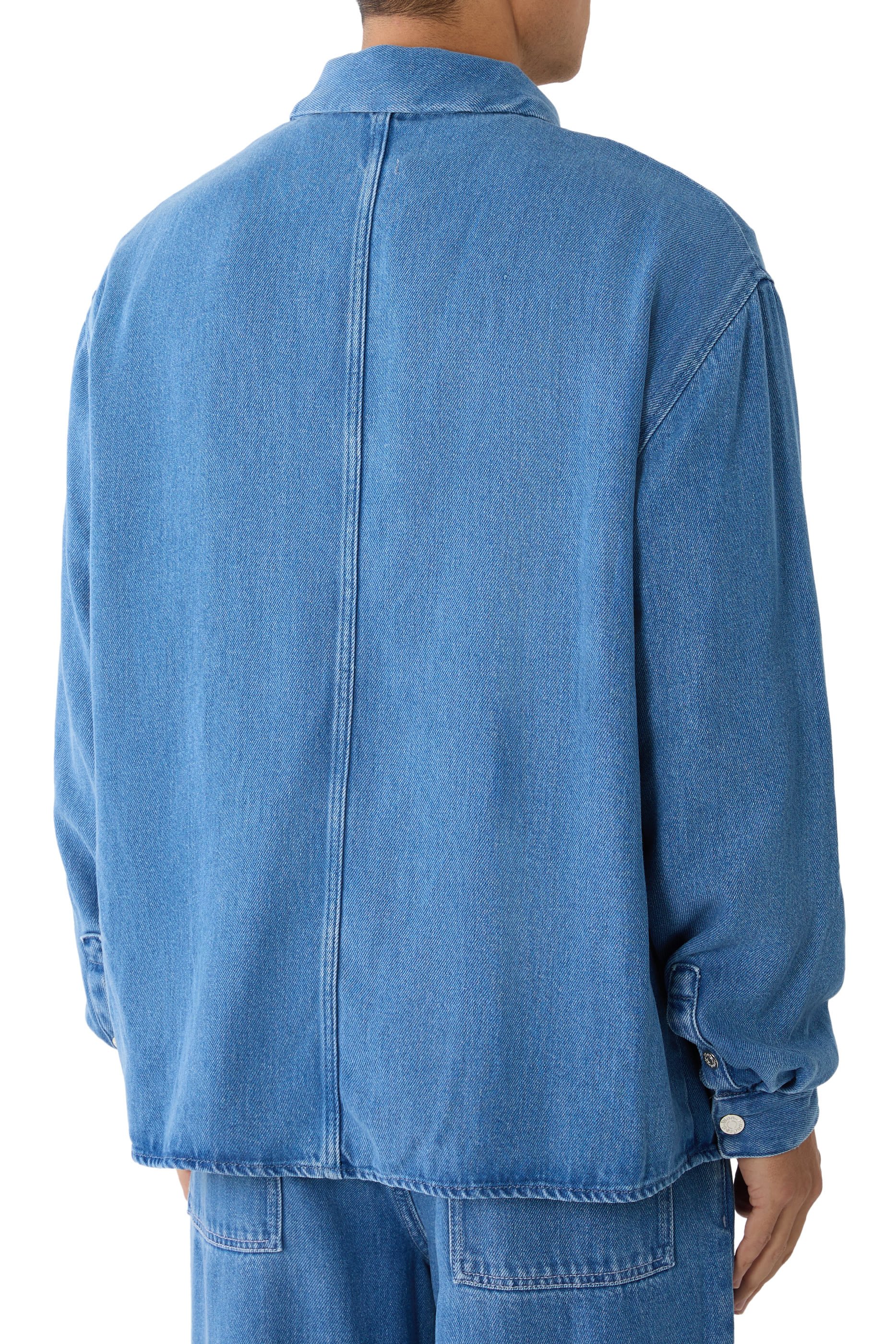 Zayne Denim Zip Shirt