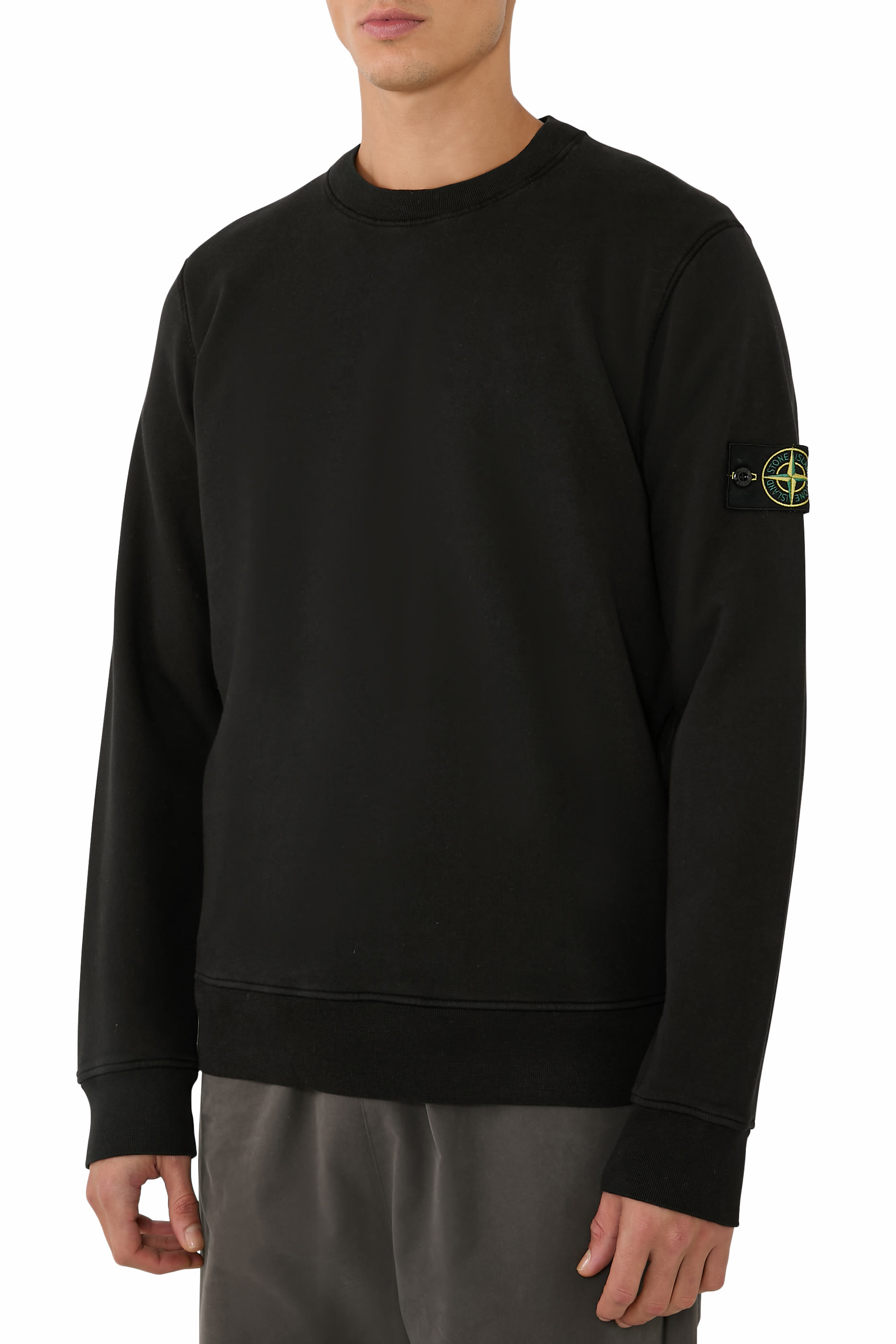 Compass Logo Patch Organic Cotton Sweatshirt