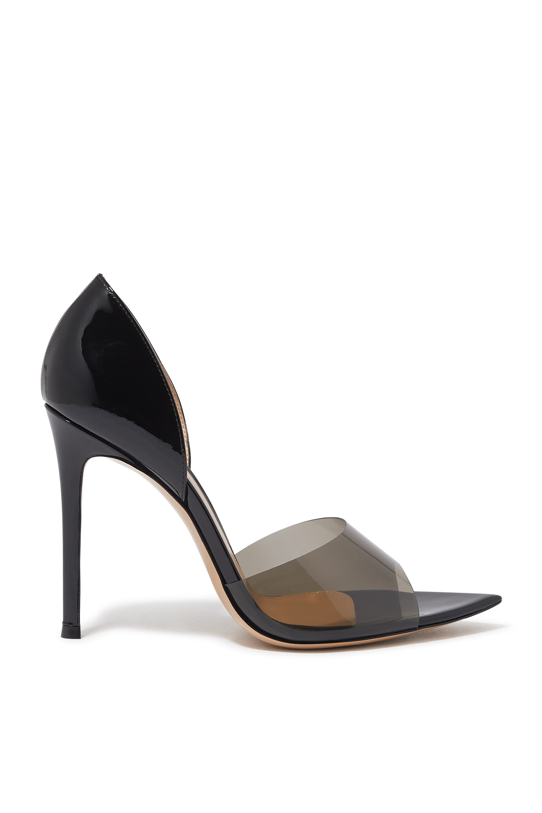 Bree 105 Plexi Open Toe Pumps