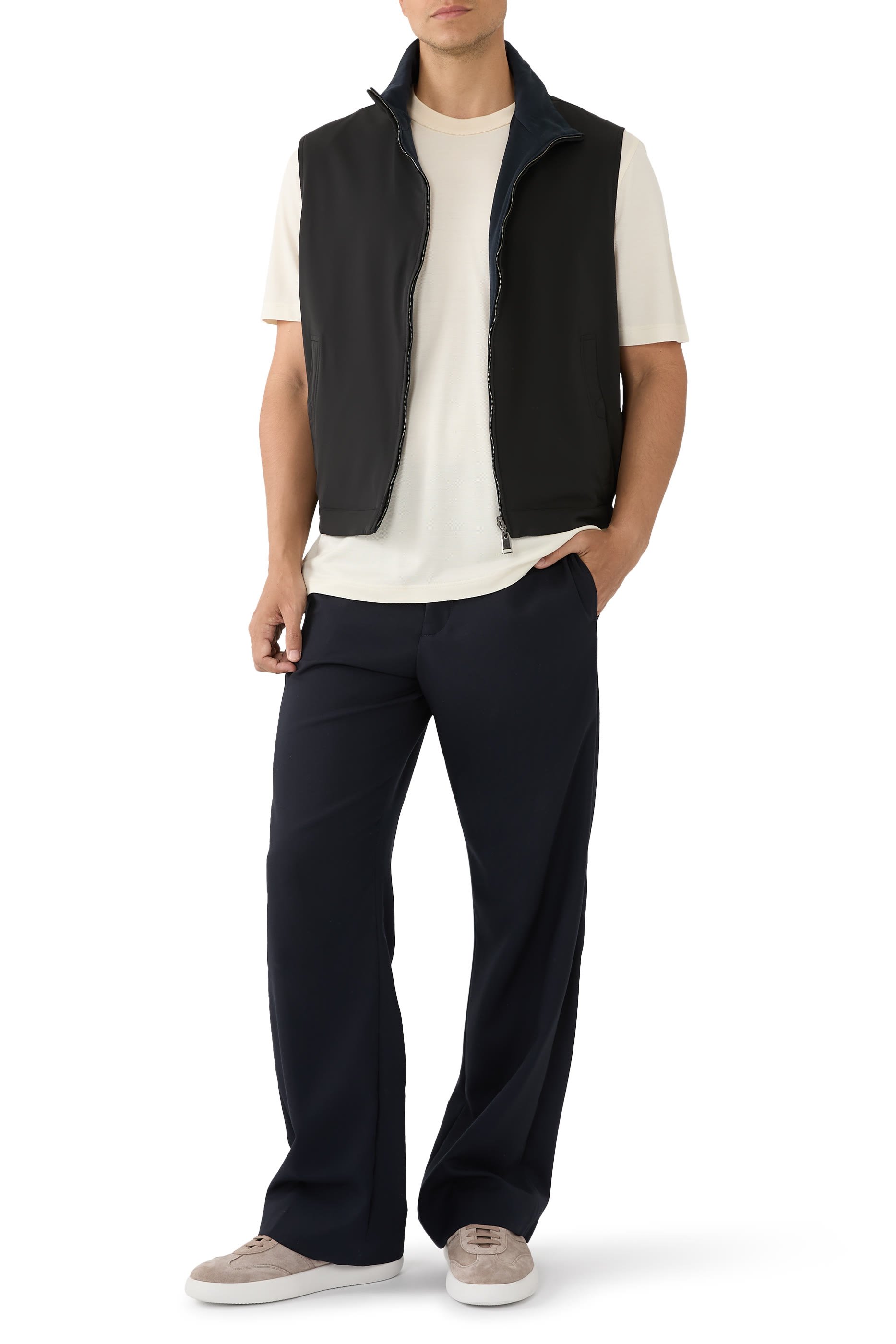 Cotton Jersey Reversible Vest