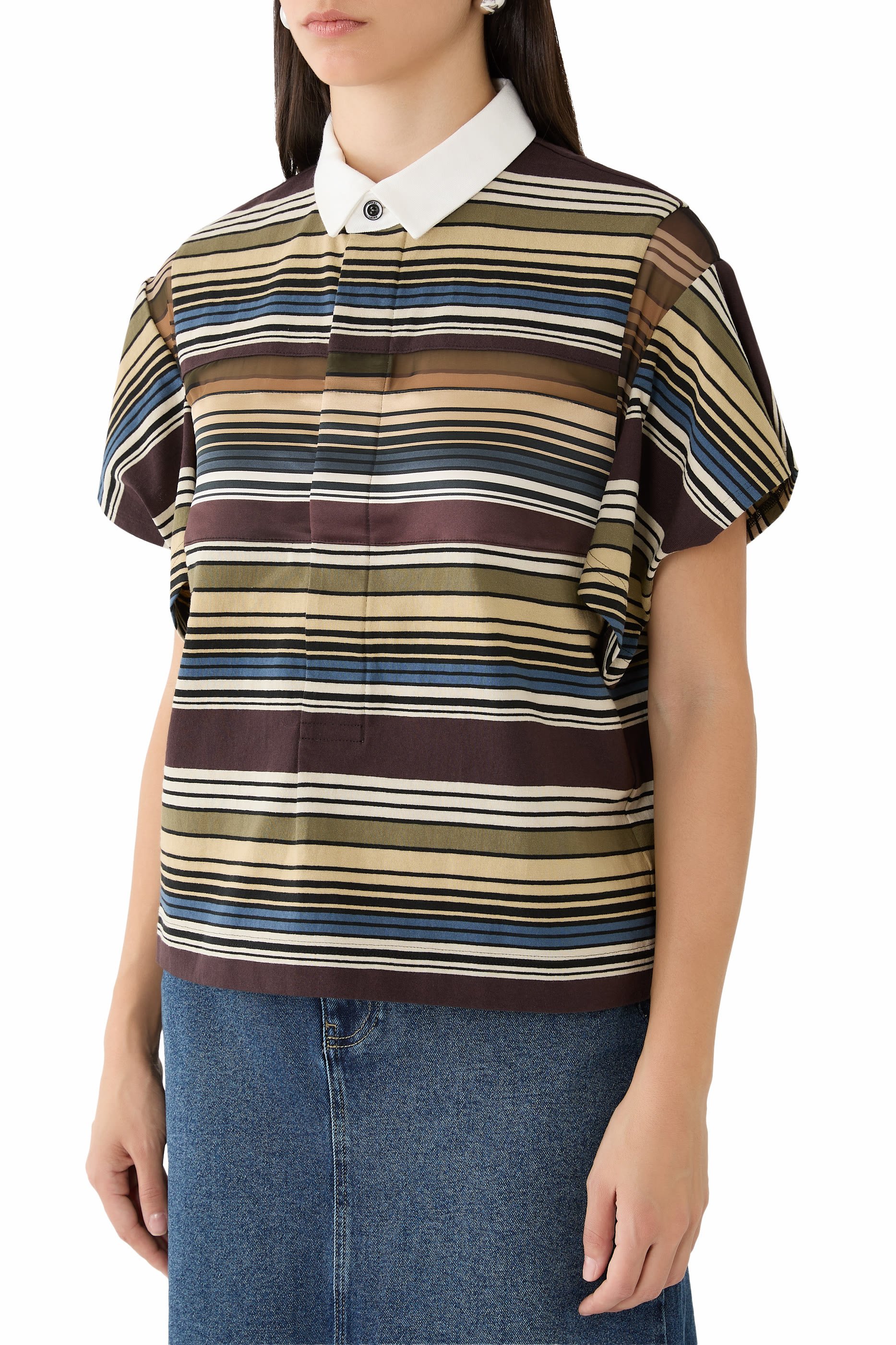 Horizontal Stripe Polo Shirt