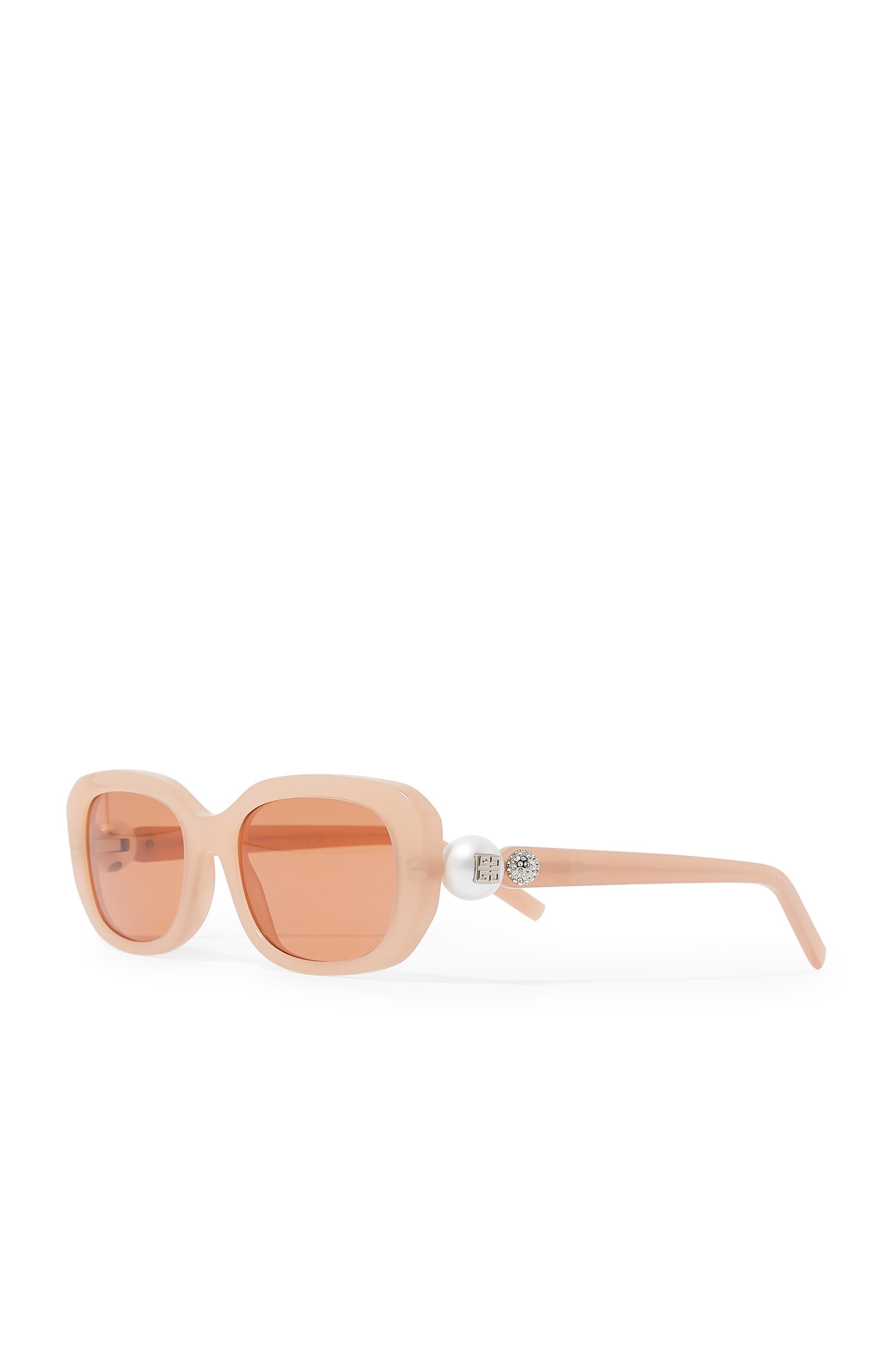 Pearl Oval Frame Sunglasses 